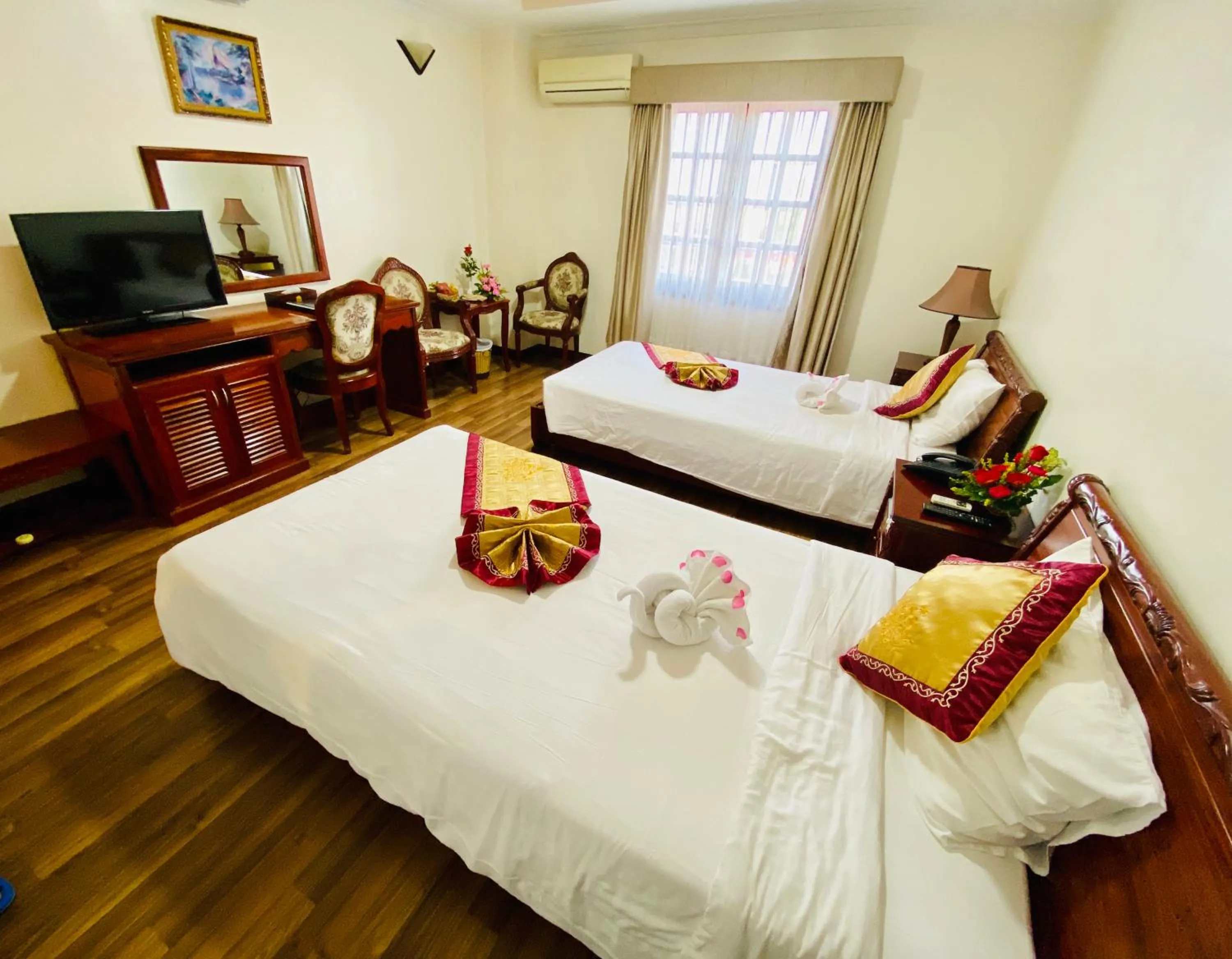 Bed in NINH KIEU 2 HOTEL