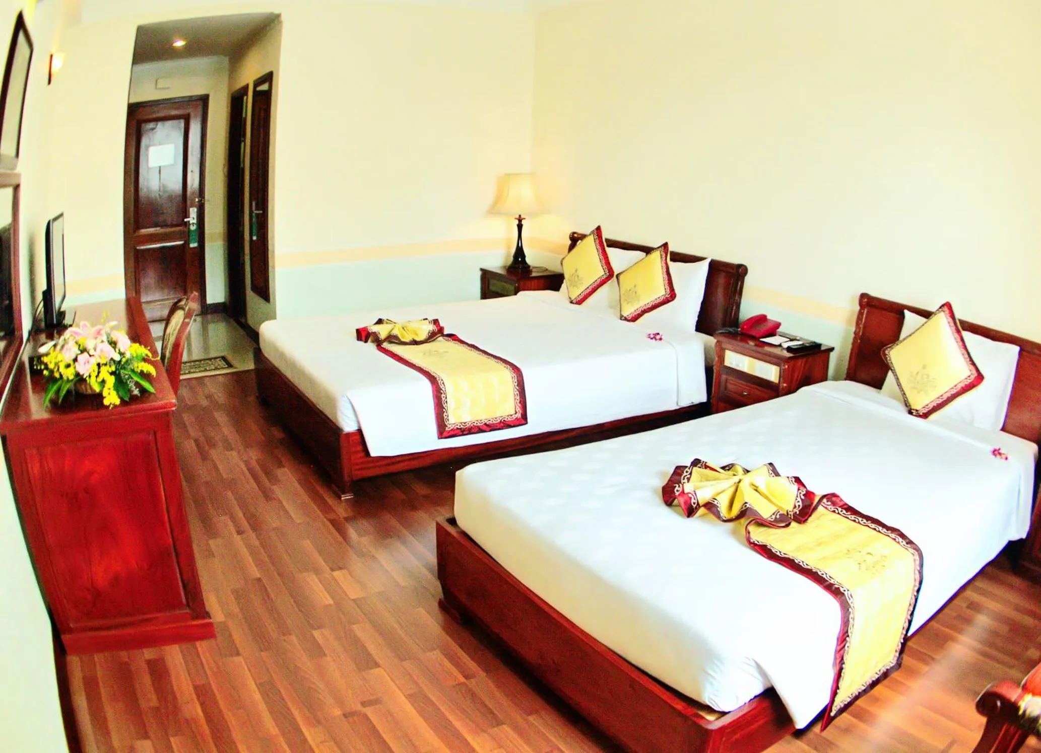 Bed in NINH KIEU 2 HOTEL