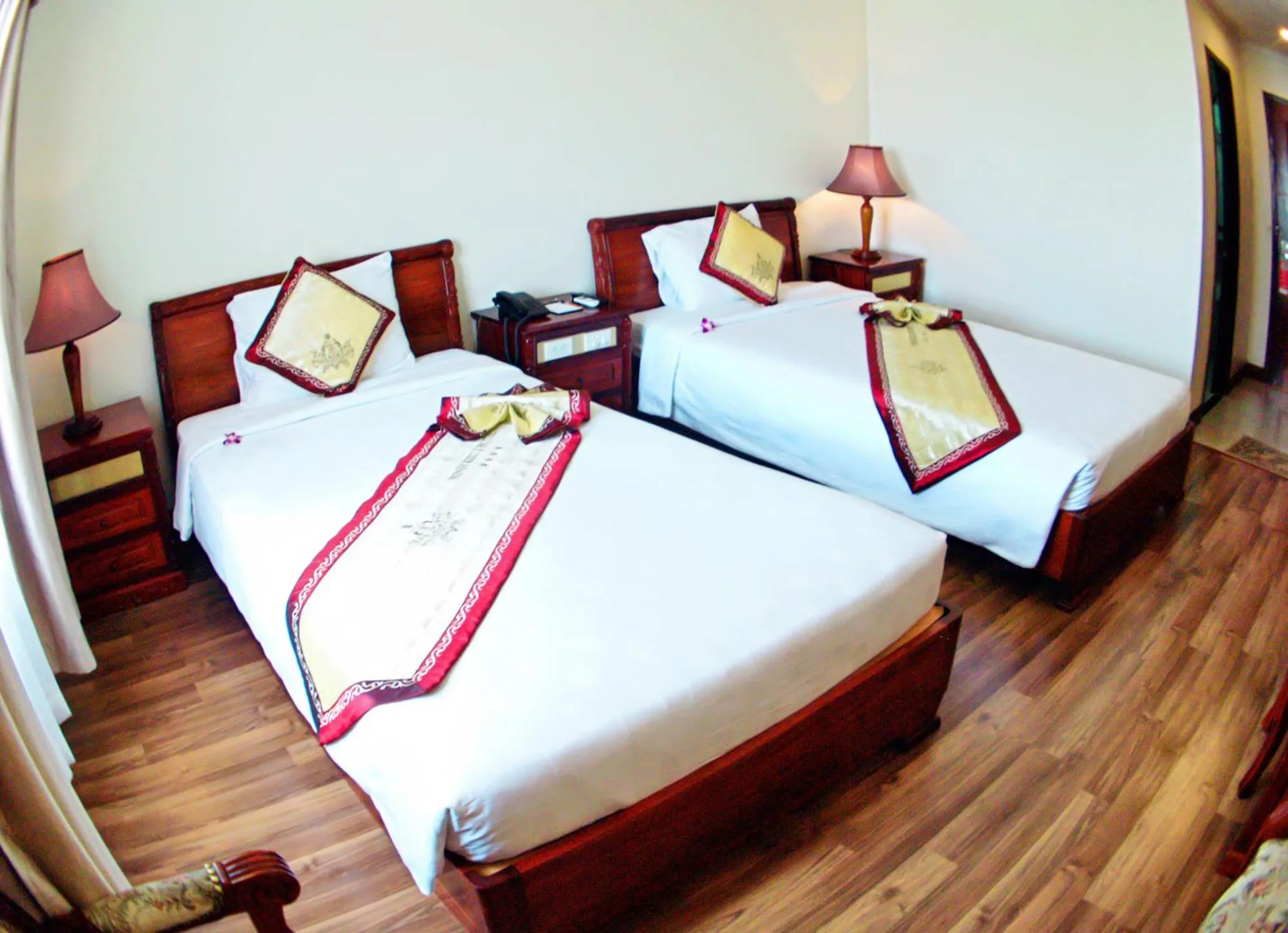 Bed in NINH KIEU 2 HOTEL