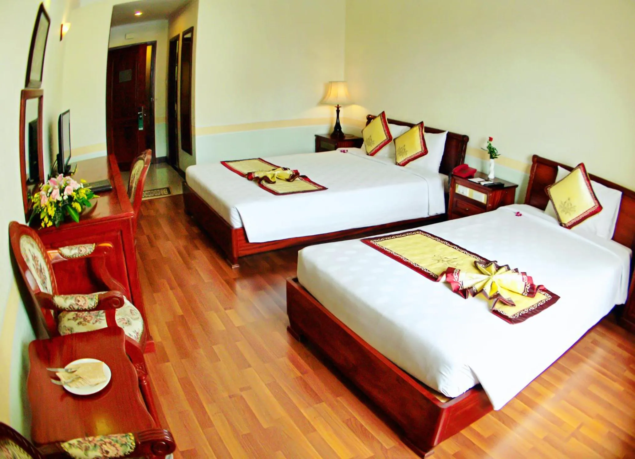 Bed in NINH KIEU 2 HOTEL