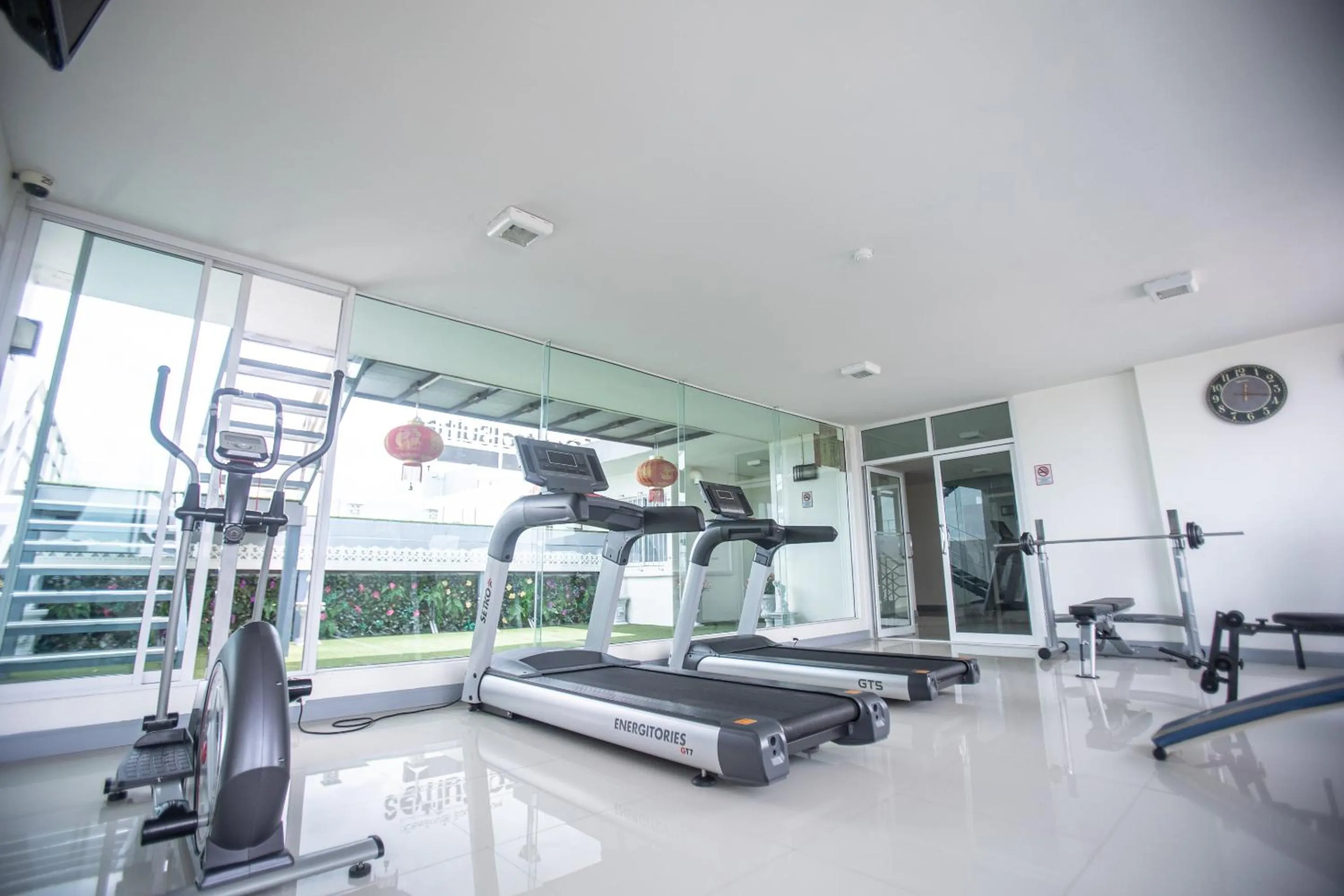 Fitness centre/facilities in The Greenery central suite & hotel