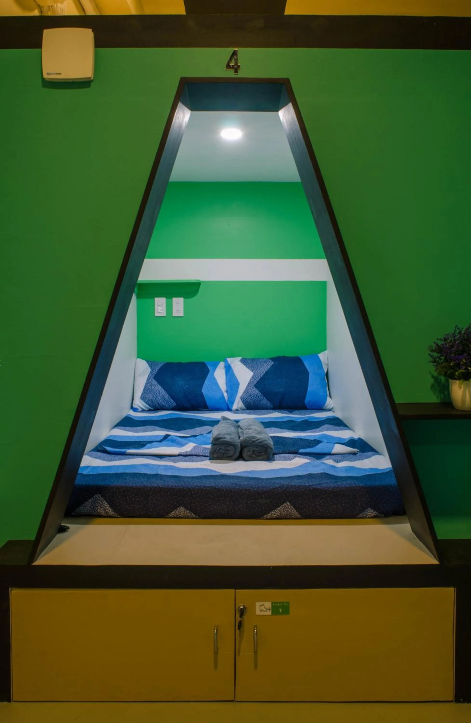 Bed in Napsule Suites