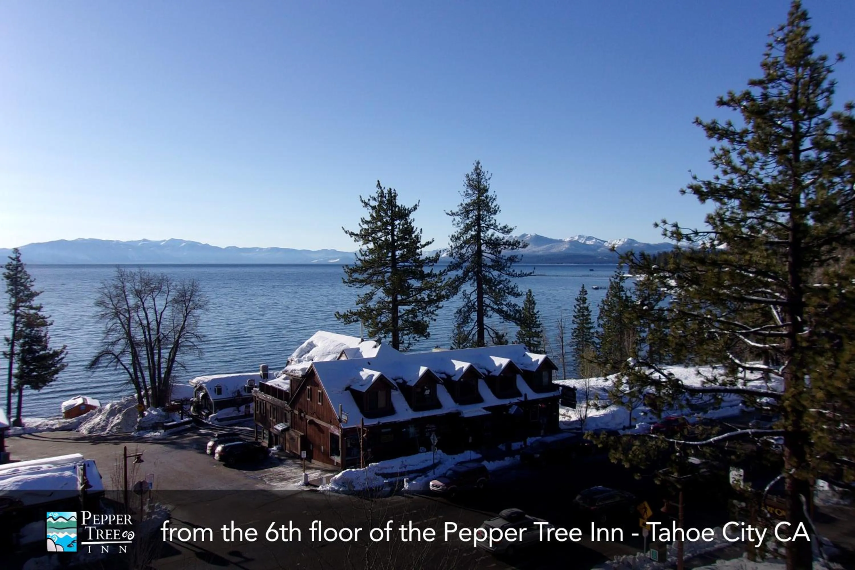 Lake view in Pepper Tree Inn Tahoe City