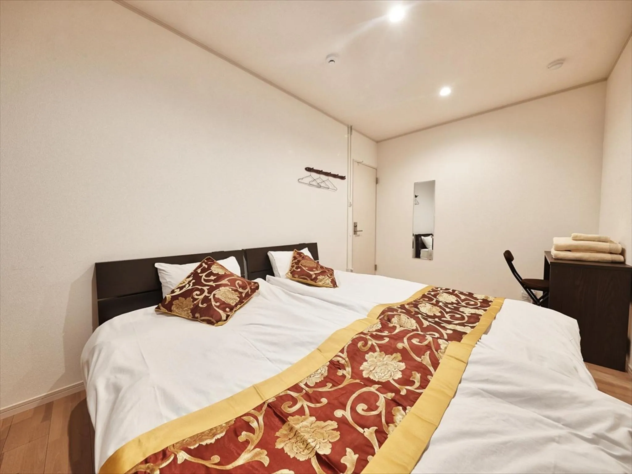 Bed in Okinawa City Hotel