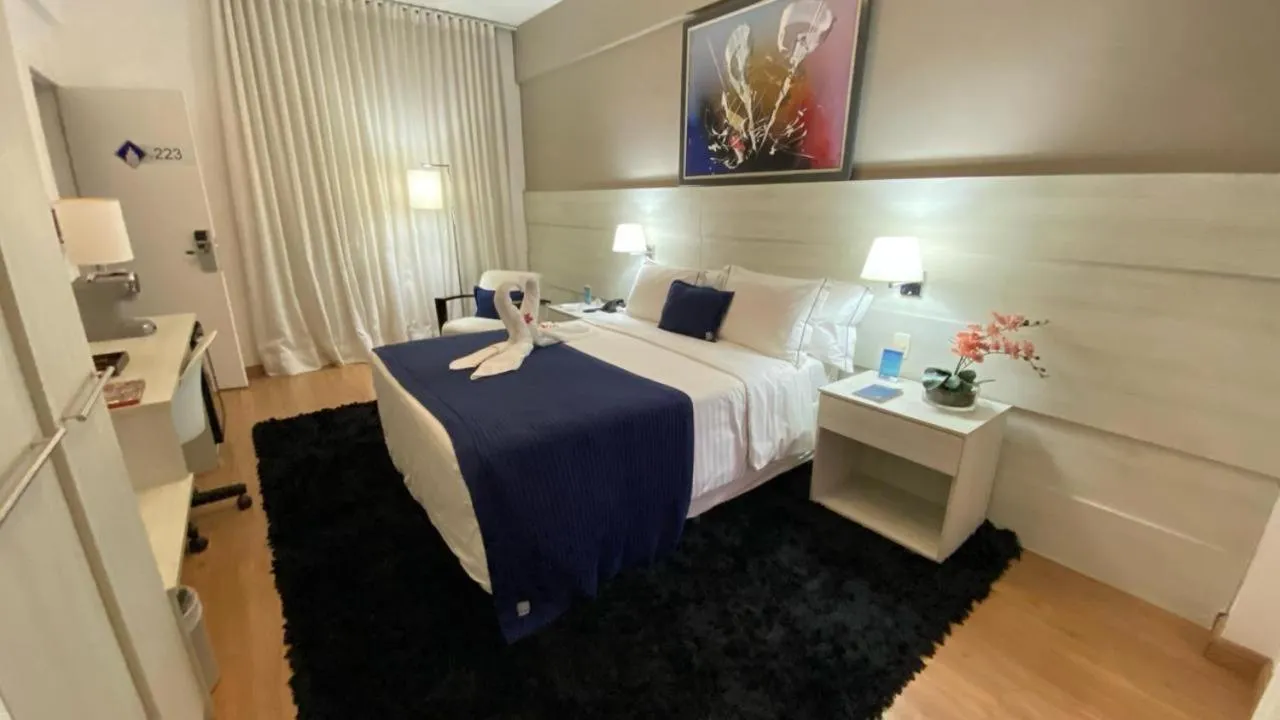 Bed in Camaçari Plaza Hotel