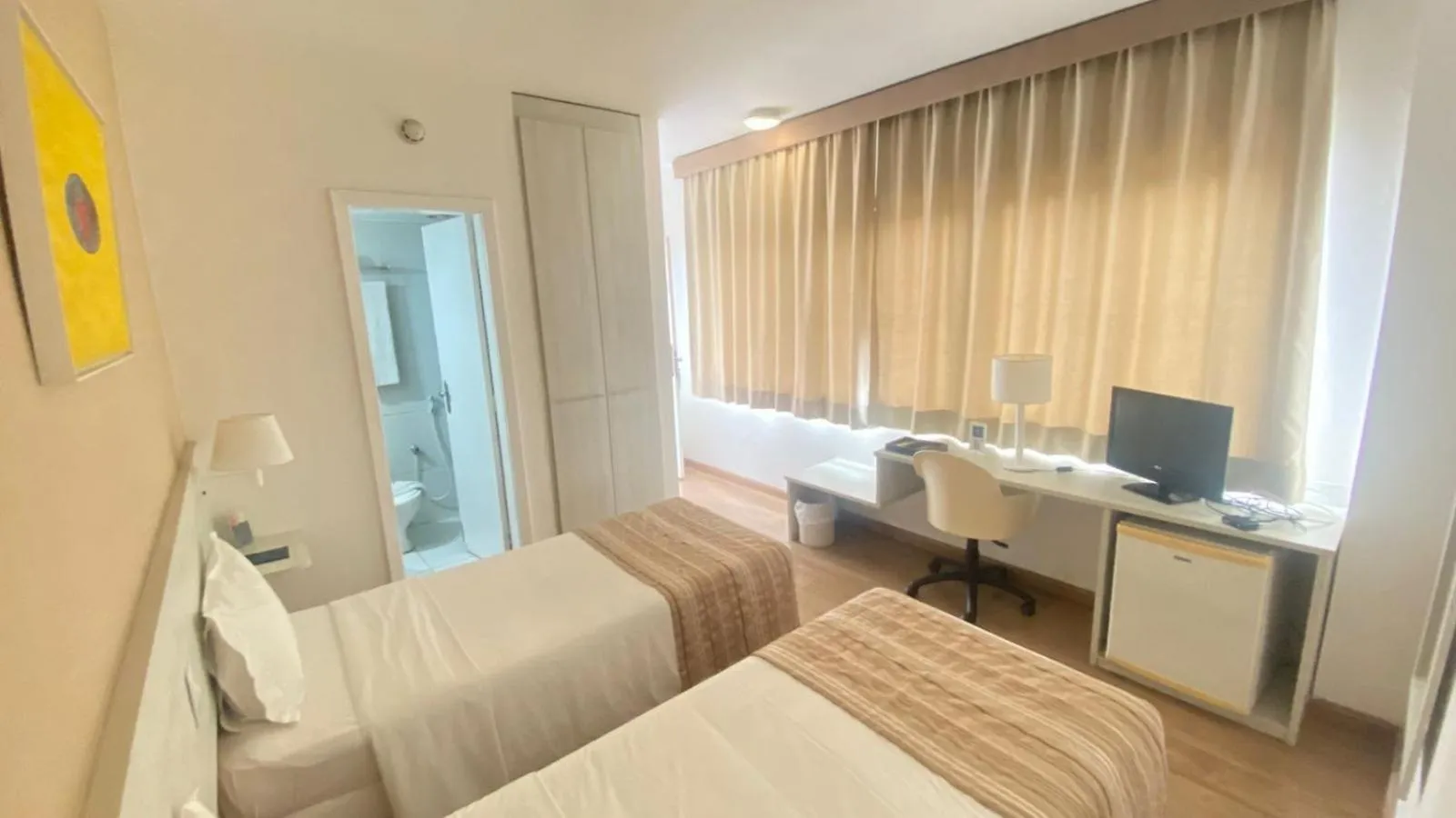 Bed in Camaçari Plaza Hotel