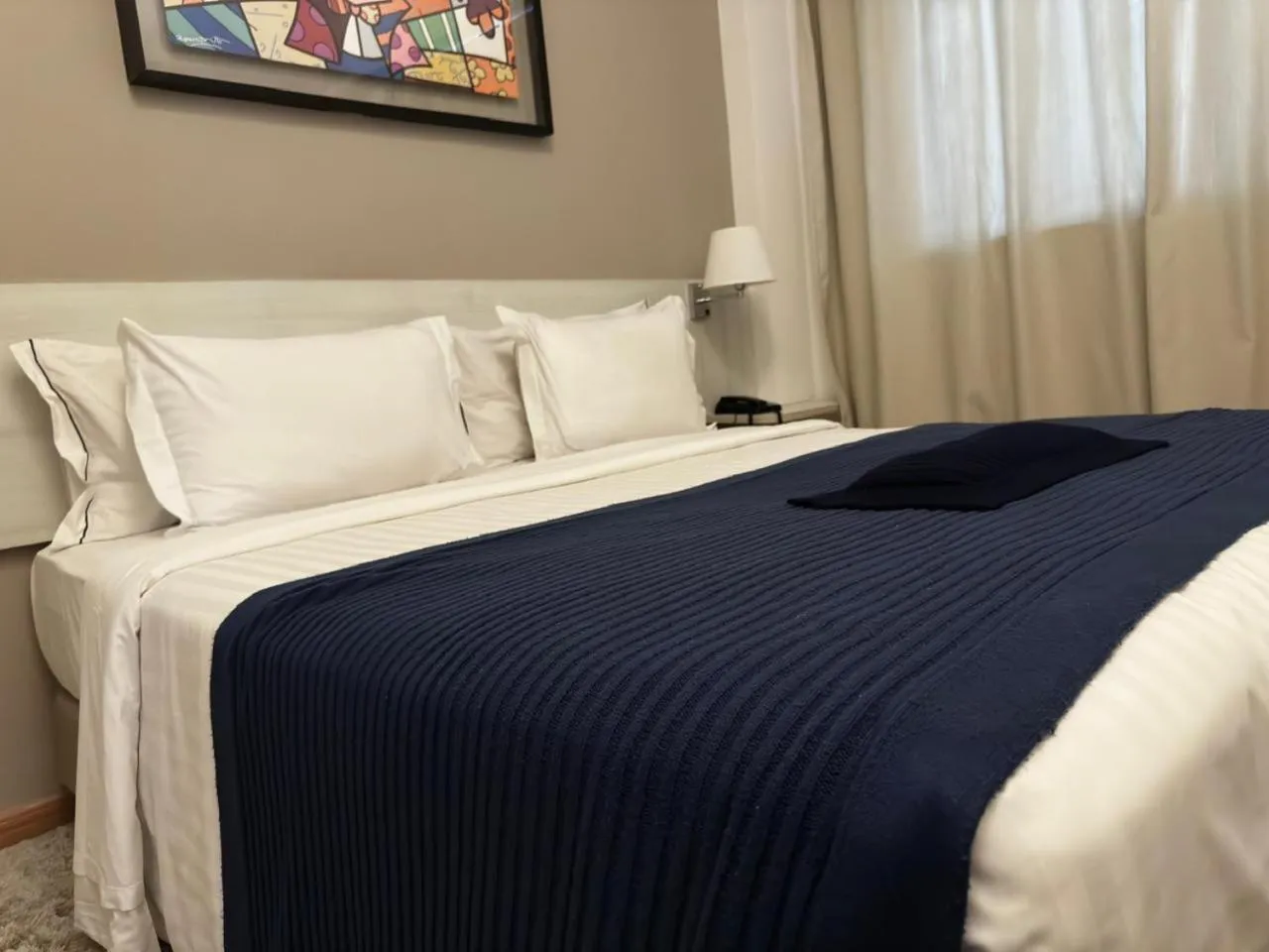 Bed in Camaçari Plaza Hotel