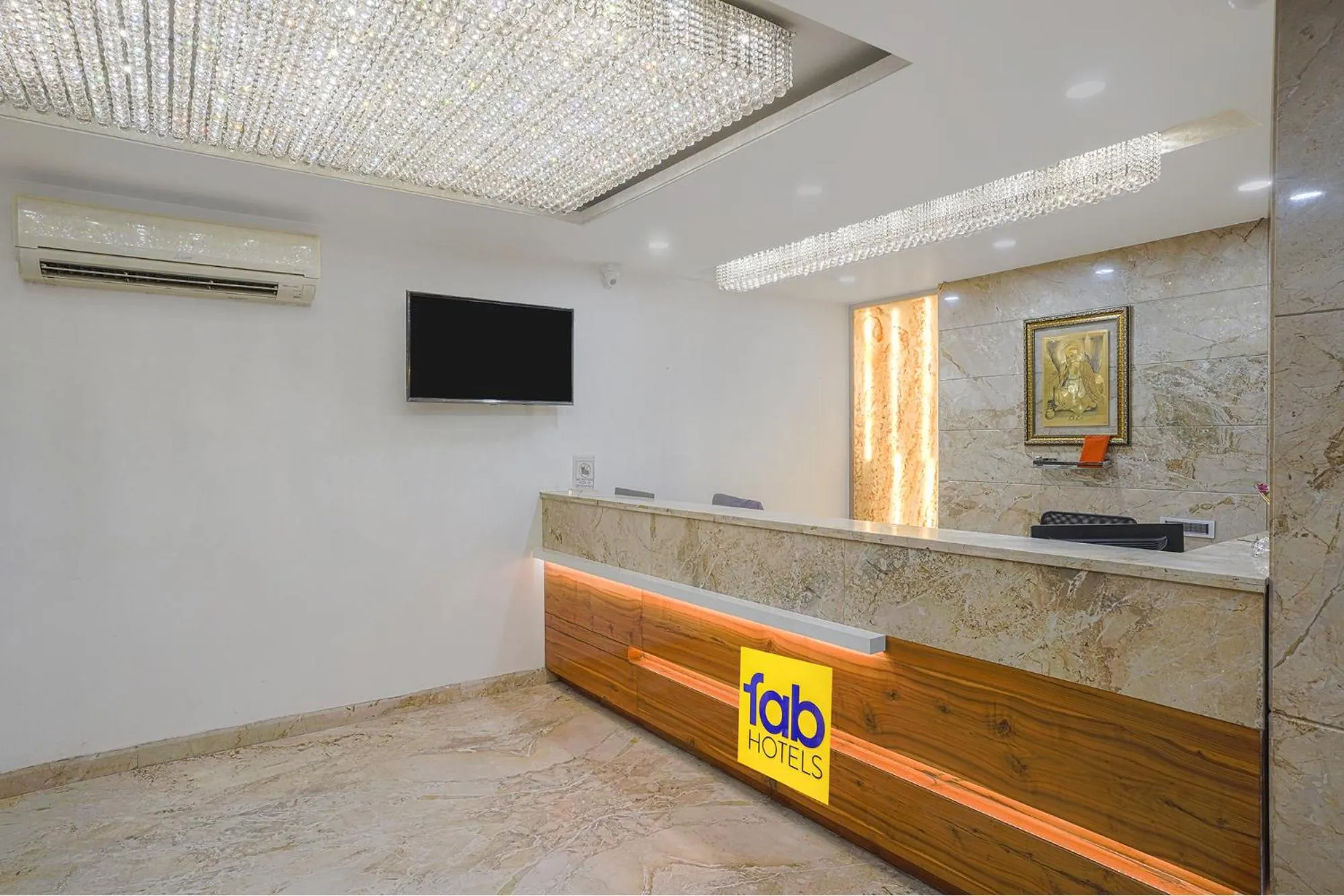 Lobby or reception in FabHotel Jwel Palace