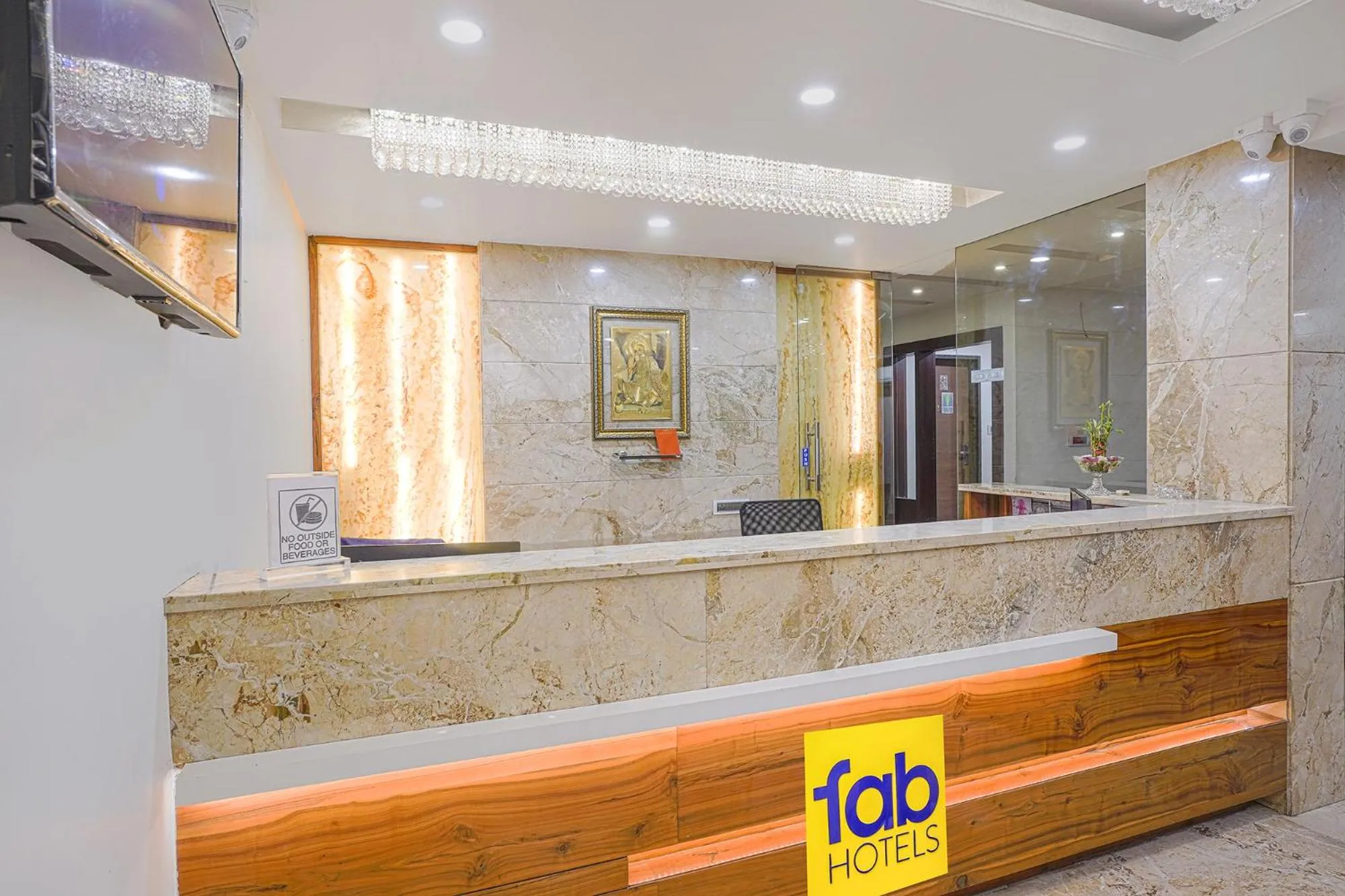 Lobby or reception in FabHotel Jwel Palace