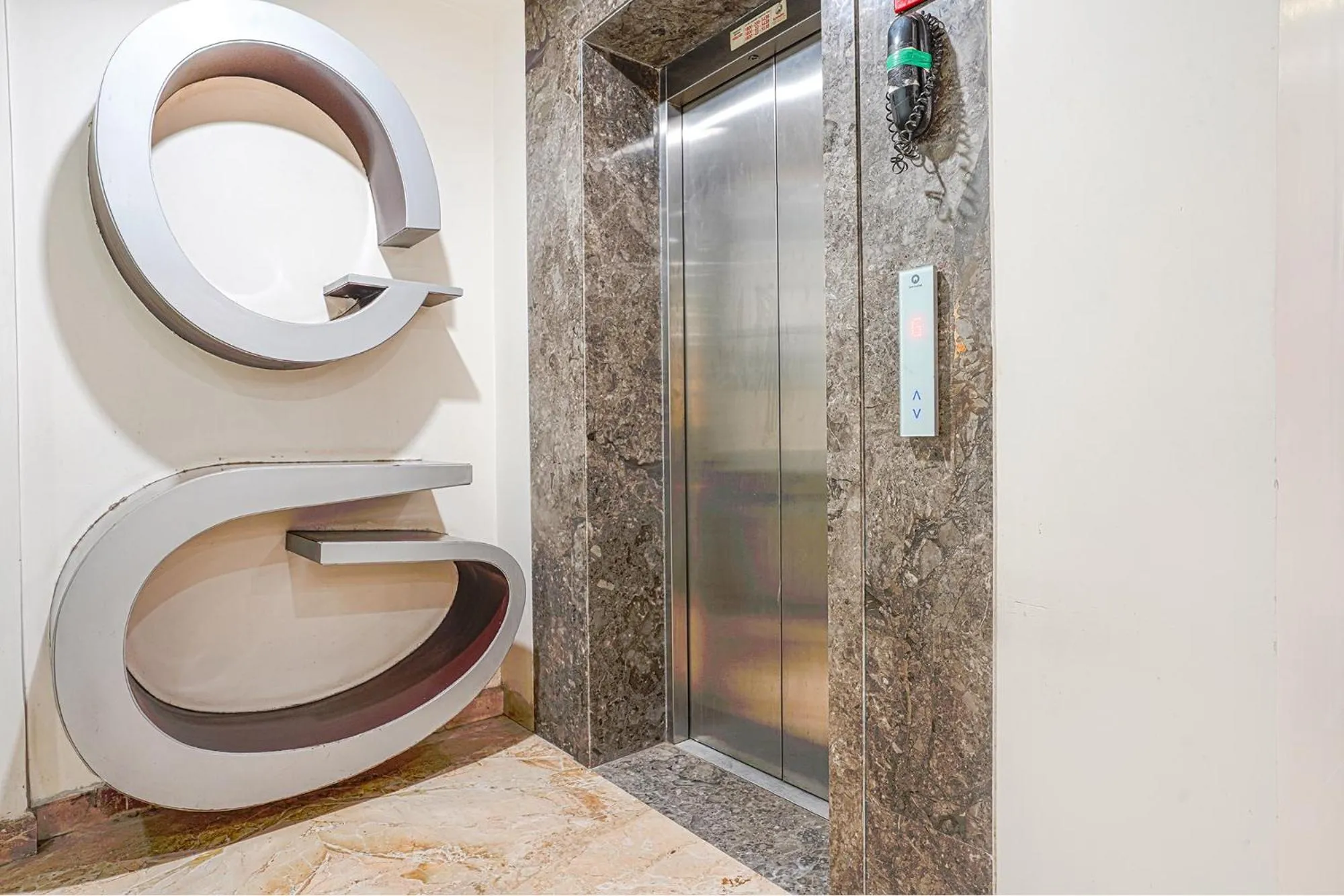 elevator in FabHotel Jwel Palace