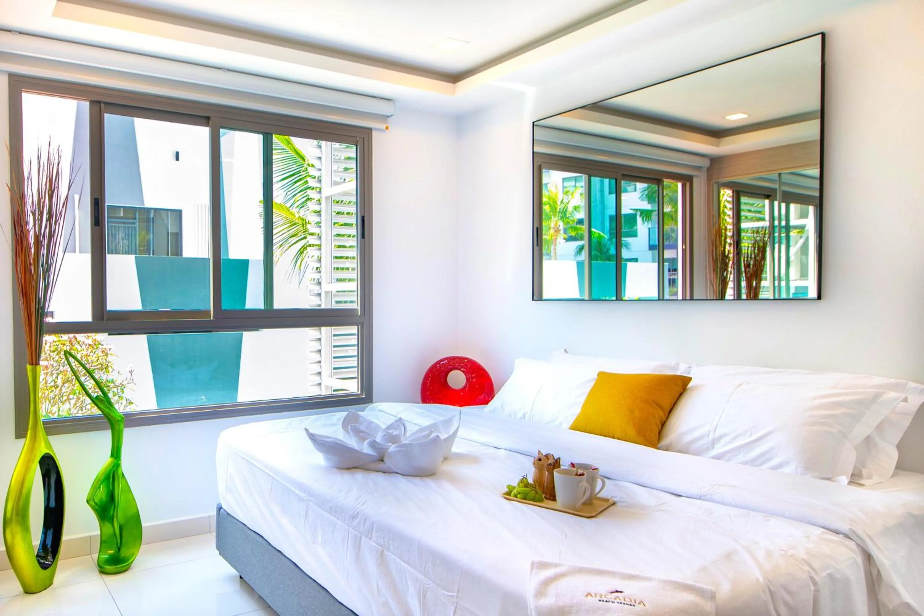 Bedroom in Arcadia Beach Resort Pattaya