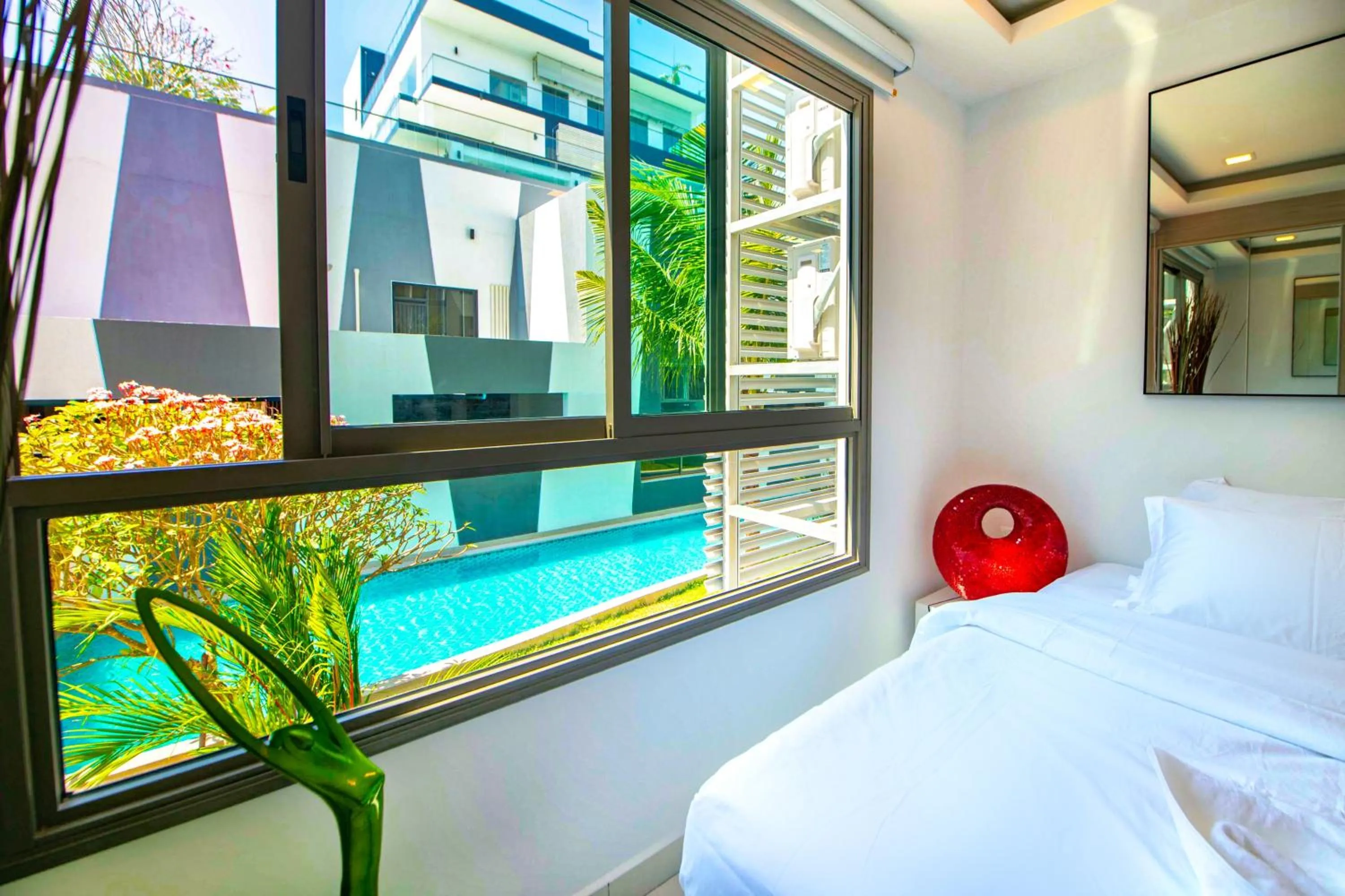 Bedroom in Arcadia Beach Resort Pattaya