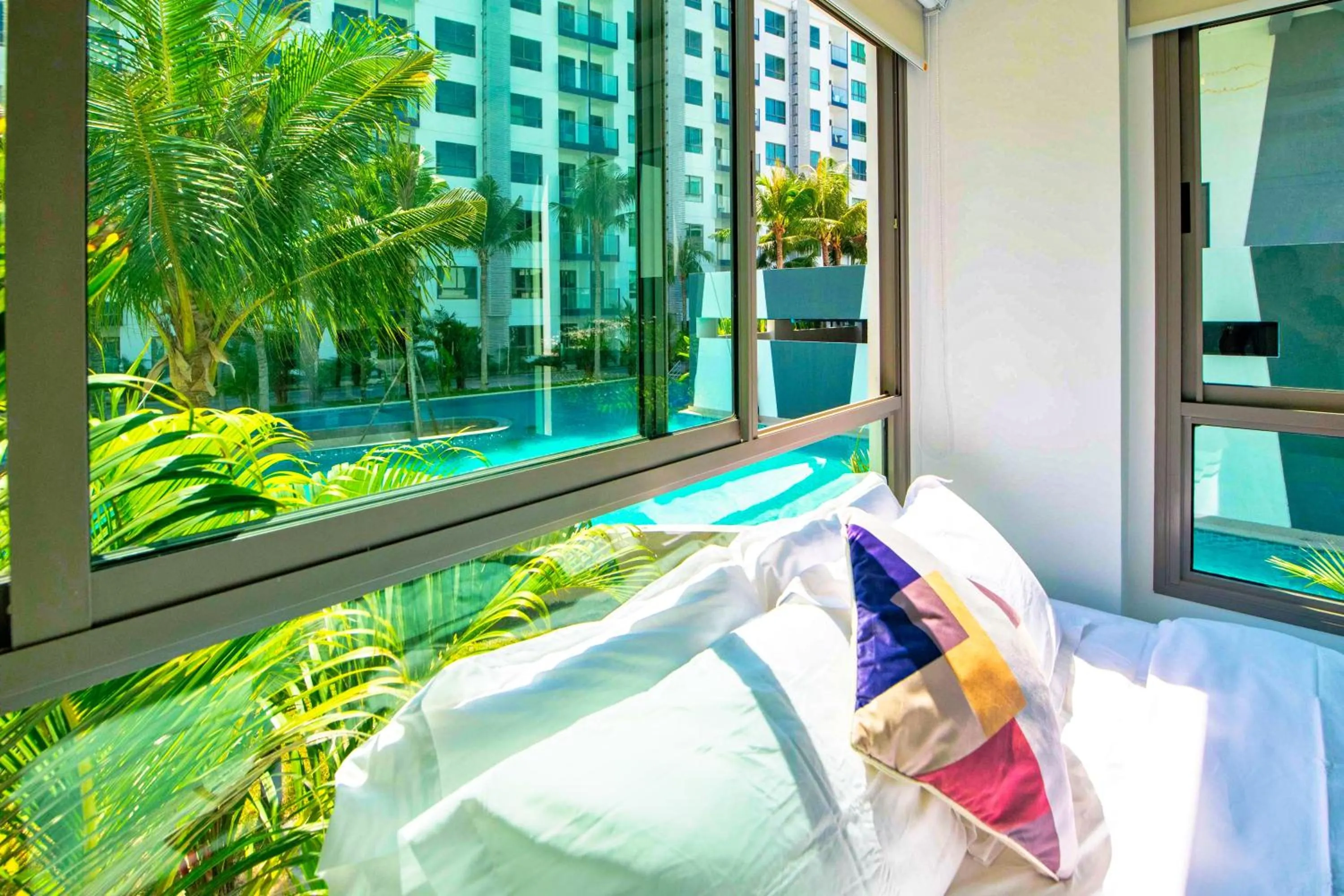 Bedroom in Arcadia Beach Resort Pattaya