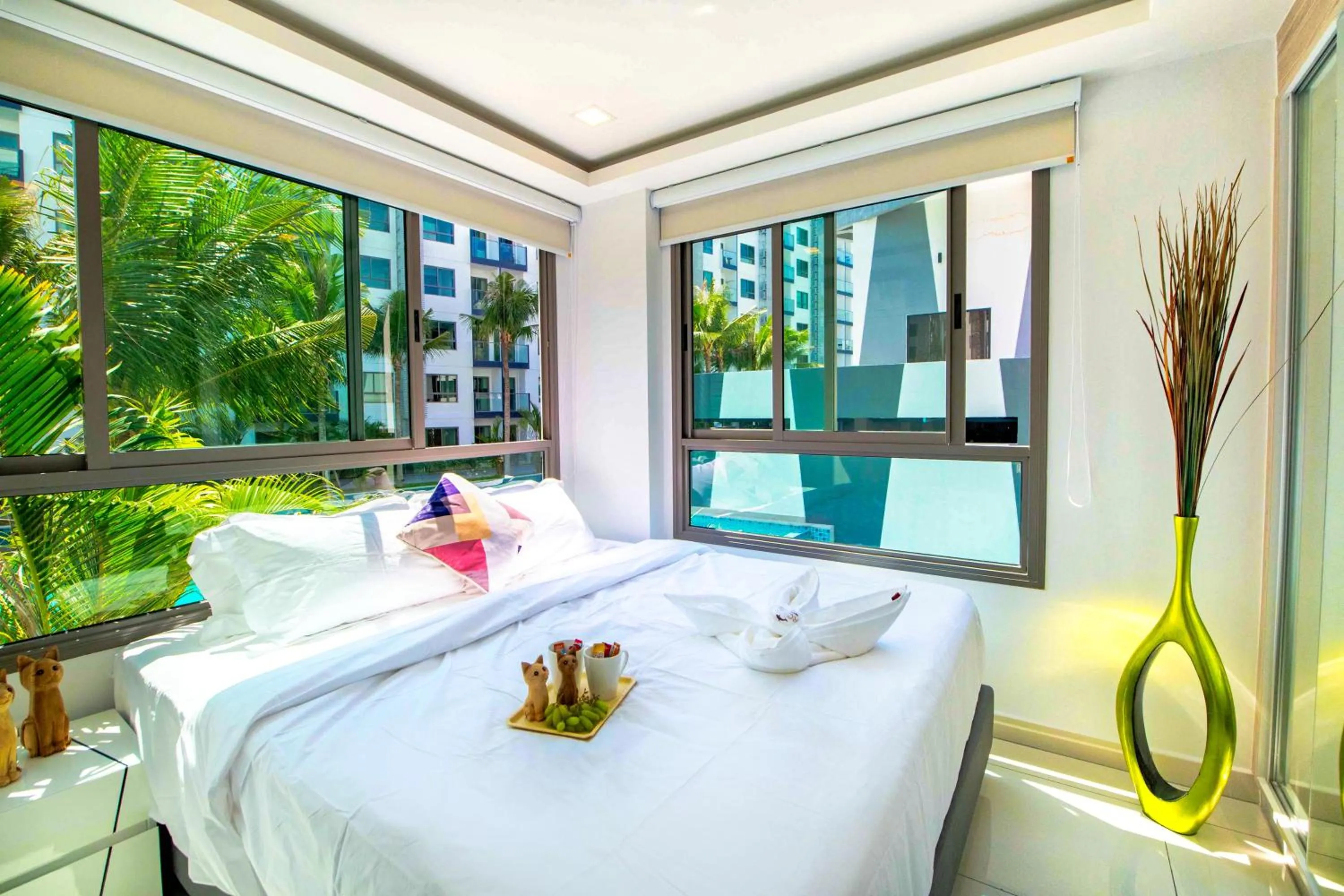 Bedroom in Arcadia Beach Resort Pattaya