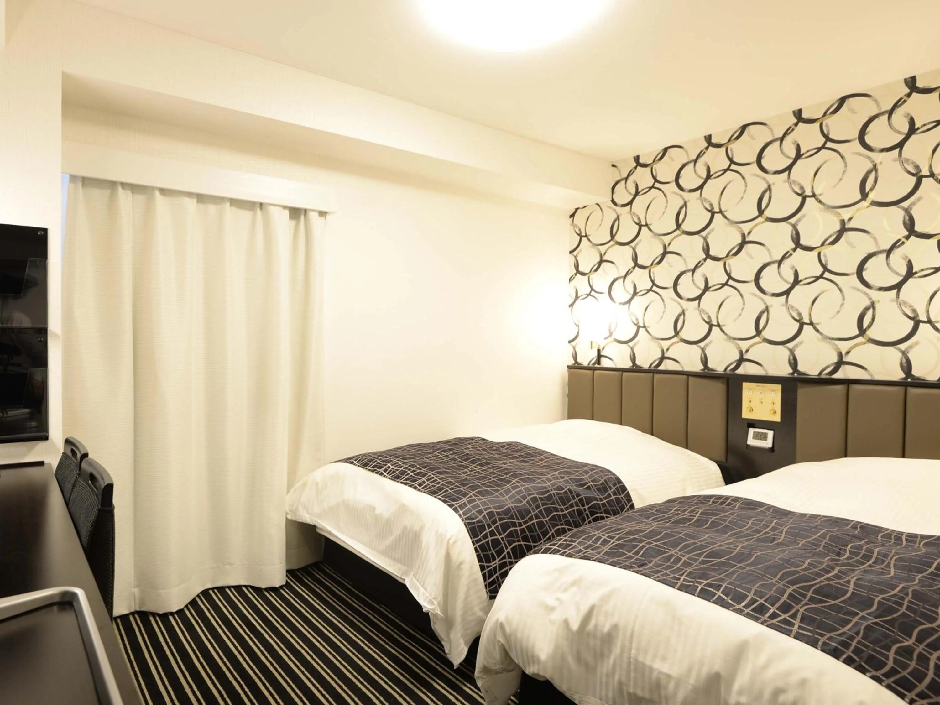 Photo of the whole room, Bed in APA Hotel Mito-eki Kita