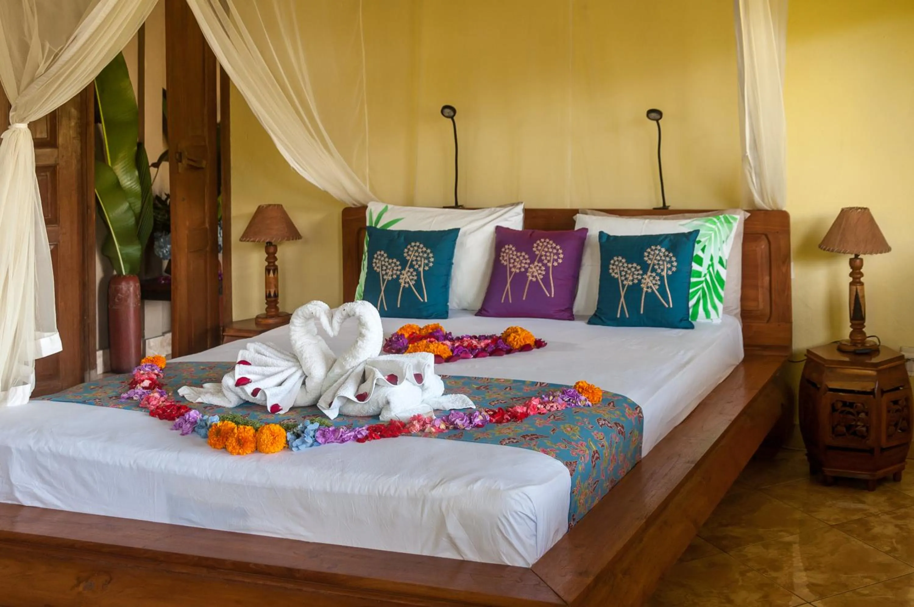 Bed in Taman Rahasia Tropical Sanctuary and Spa