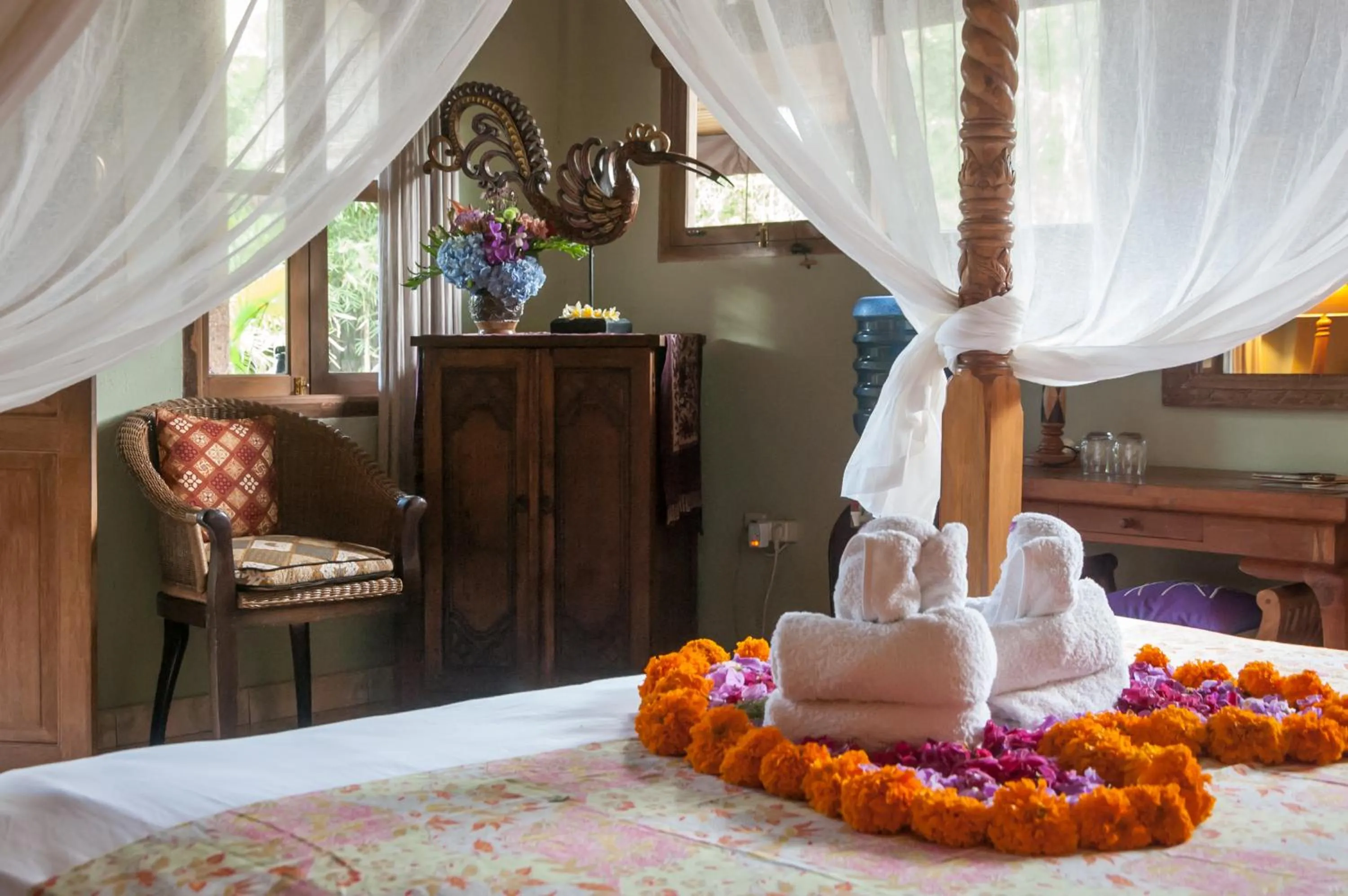 Bedroom, Bed in Taman Rahasia Tropical Sanctuary and Spa