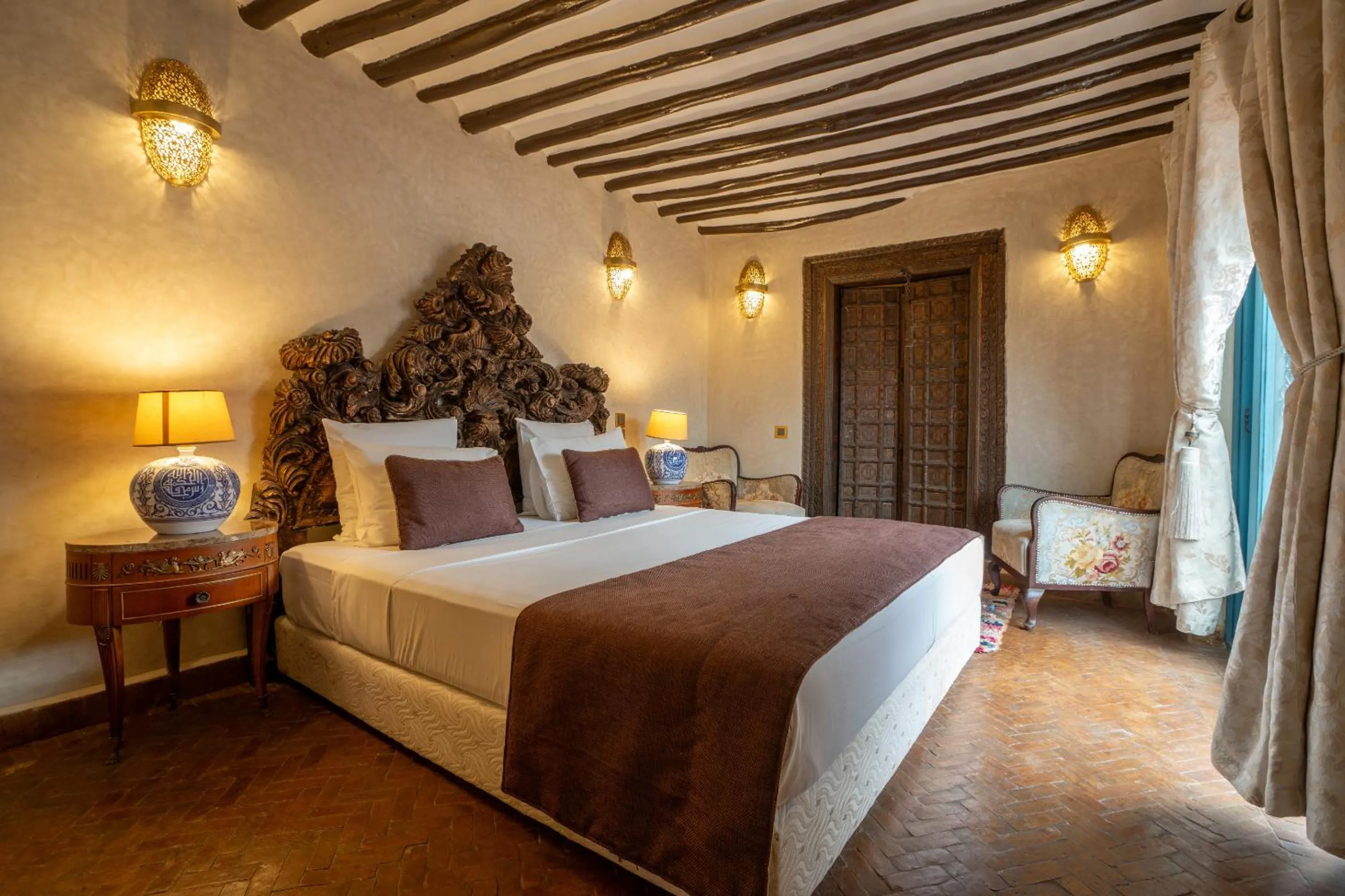 Bedroom, Bed in Riad Khalifa