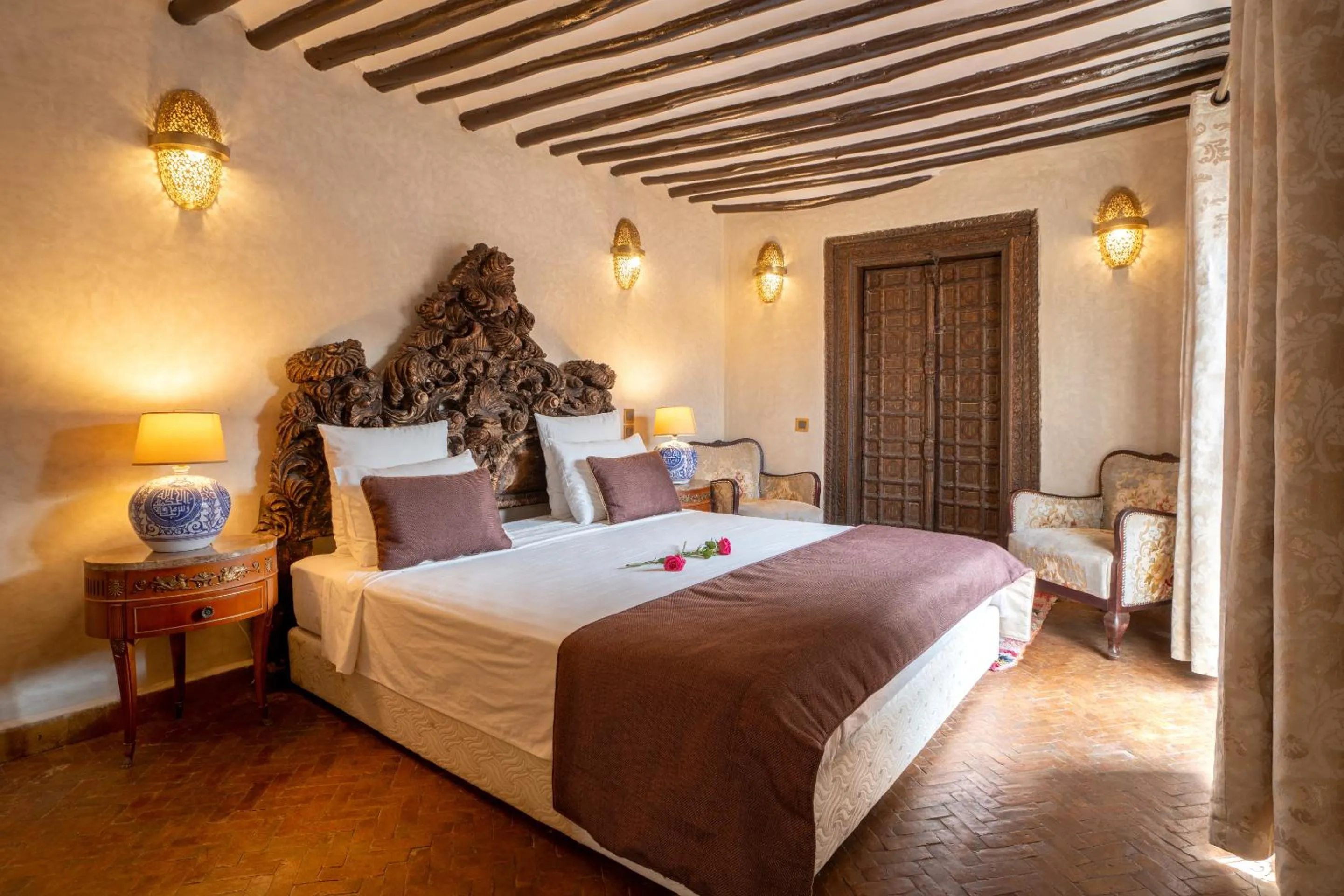 Bedroom, Bed in Riad Khalifa