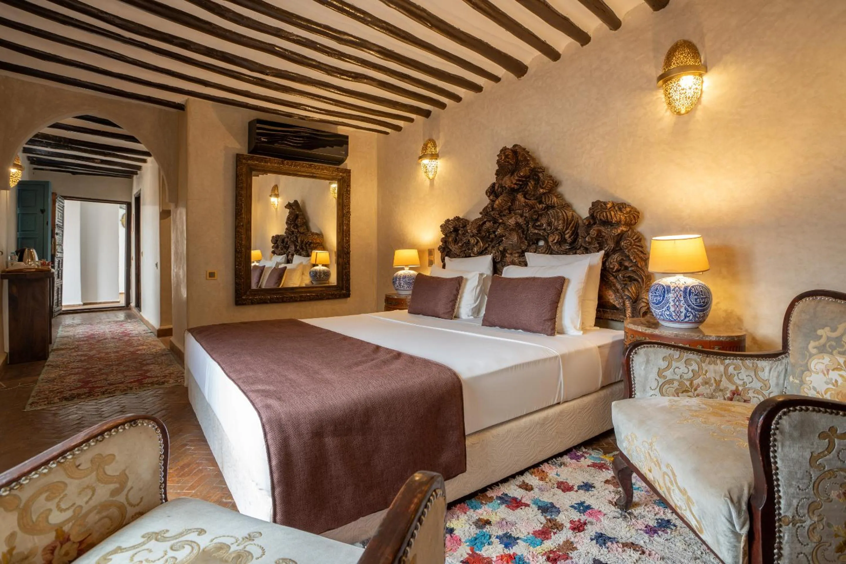 Bedroom, Bed in Riad Khalifa