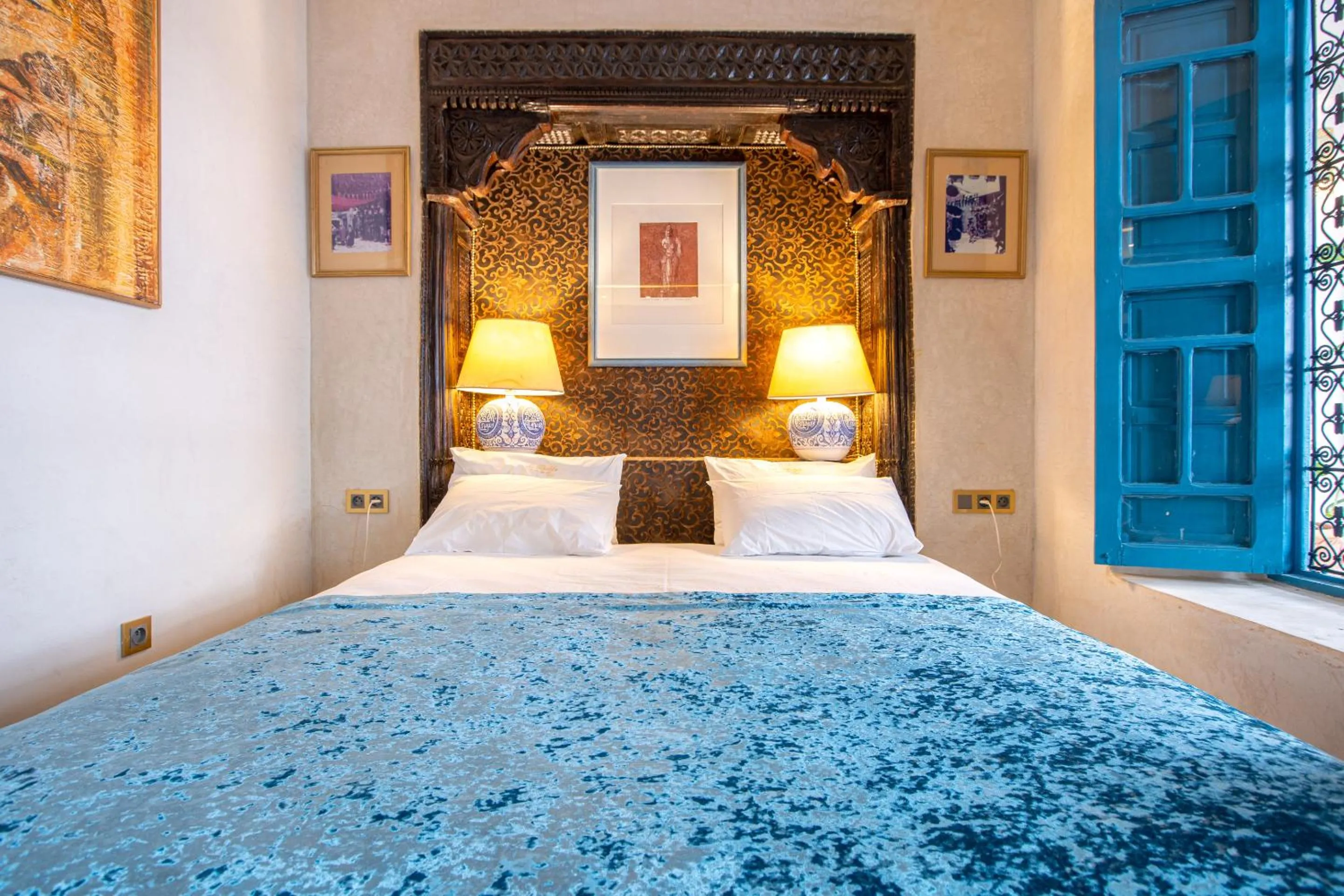 Bedroom, Bed in Riad Khalifa