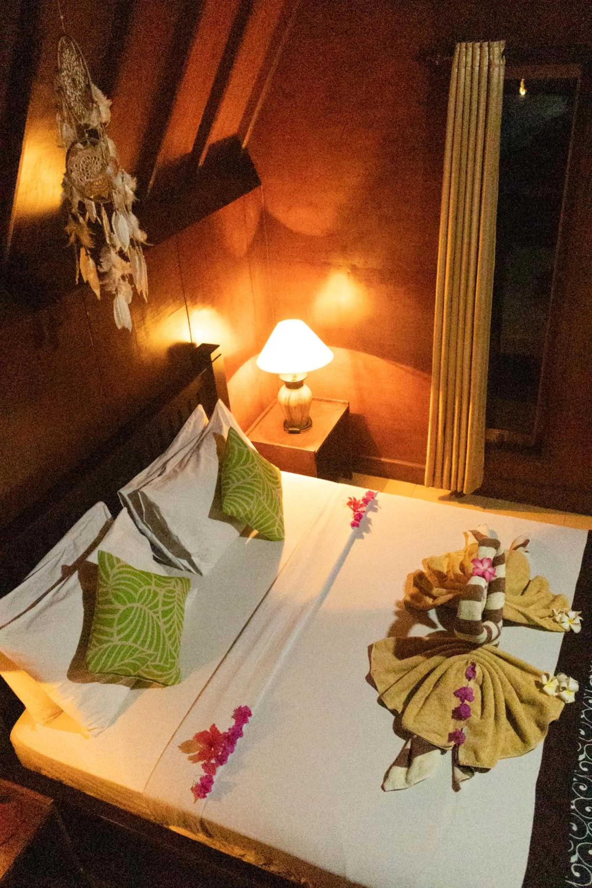 Bed in Lucy's Garden Hotel