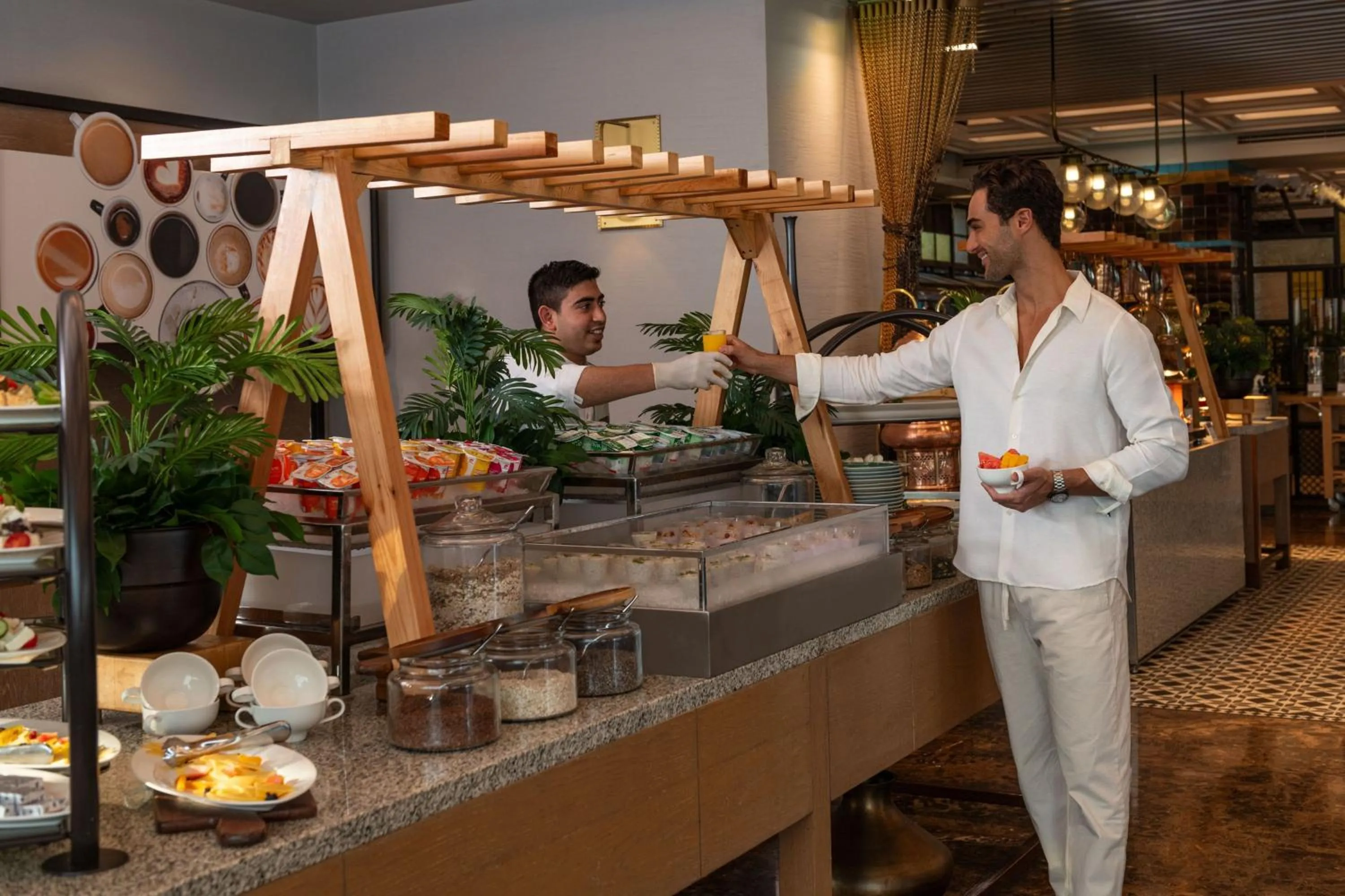 Breakfast in Sheraton Mall of the Emirates Hotel, Dubai