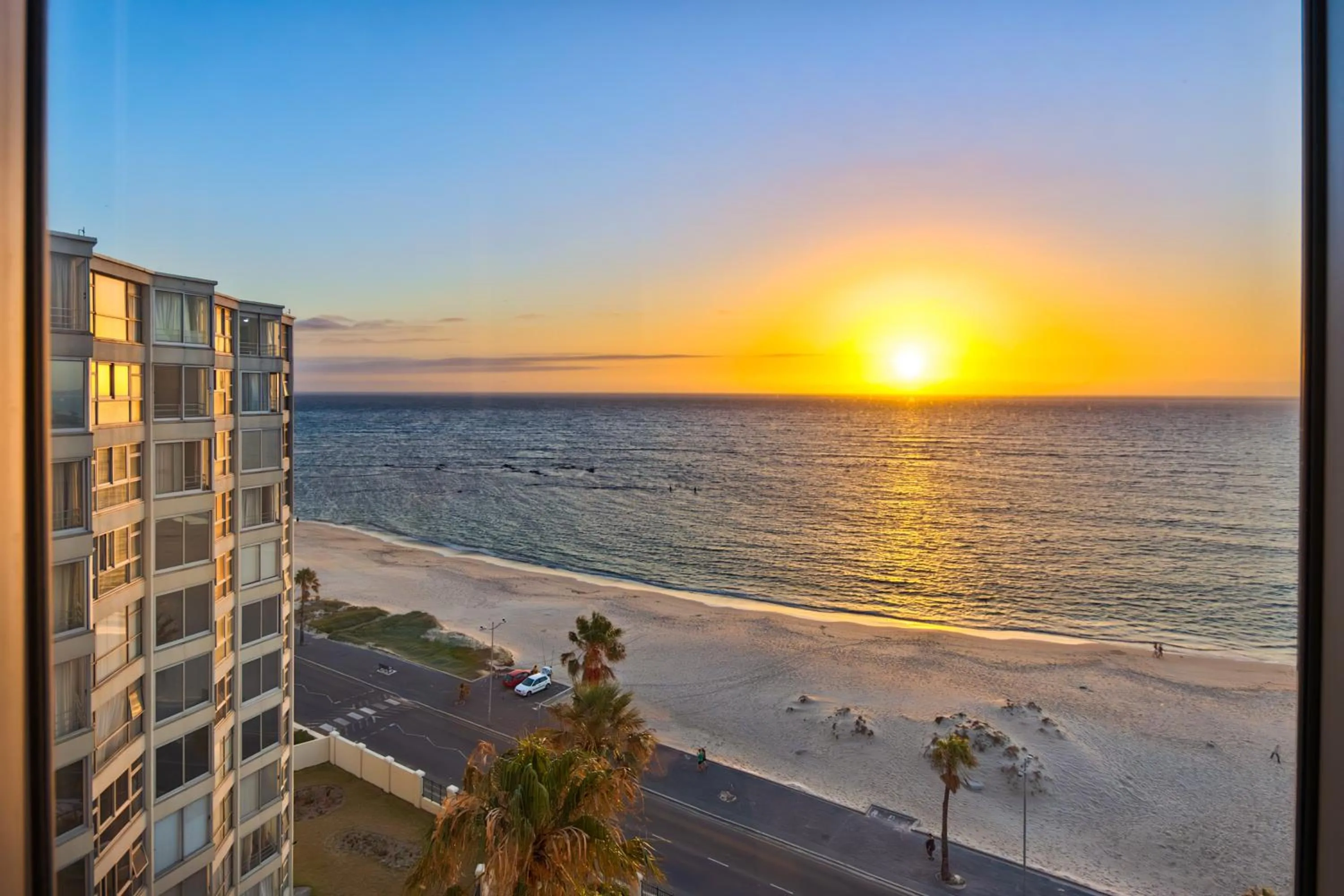 Sunset in Ashley on Beach Strand