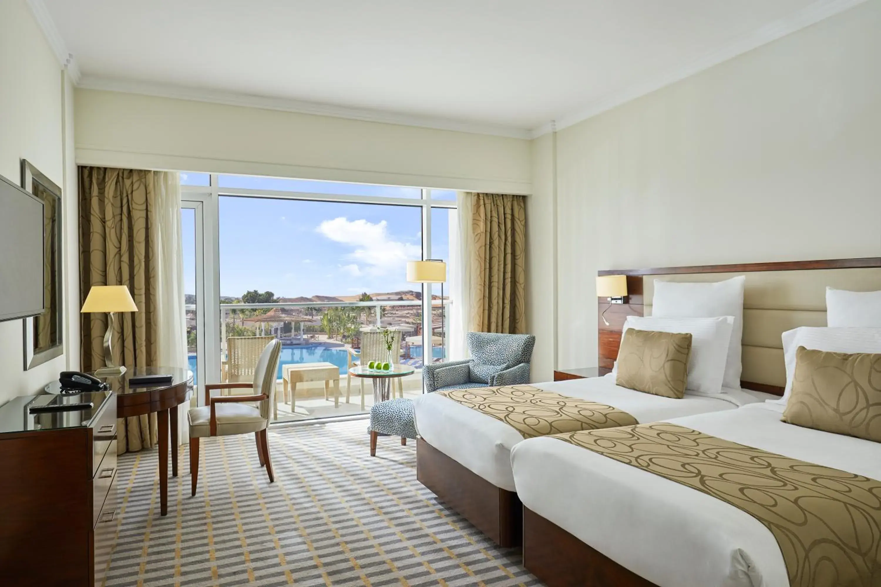 Deluxe Room - Pool View in Steigenberger Pyramids Cairo Deluxe Room - Pool View in Steigenberger Pyramids Cairo