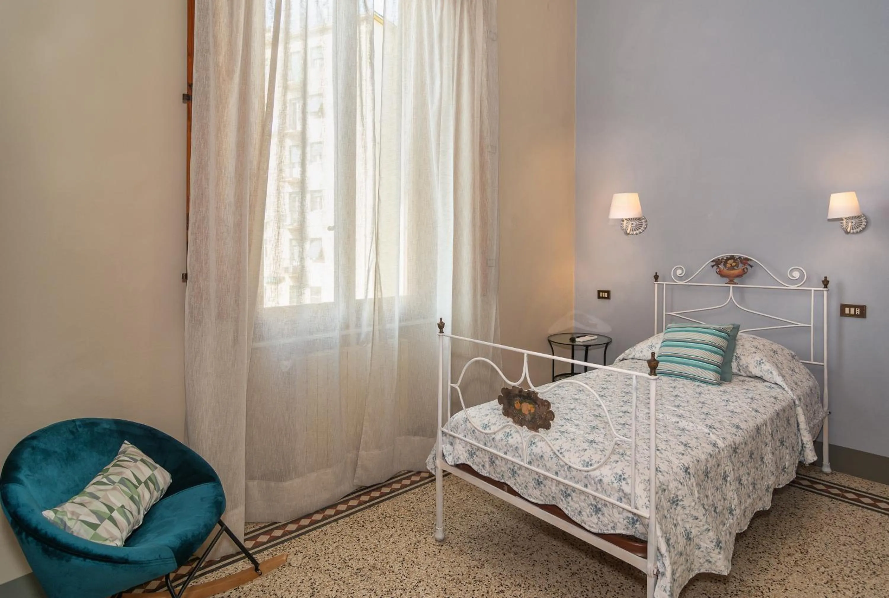 Bed in Villa Ricci Suites