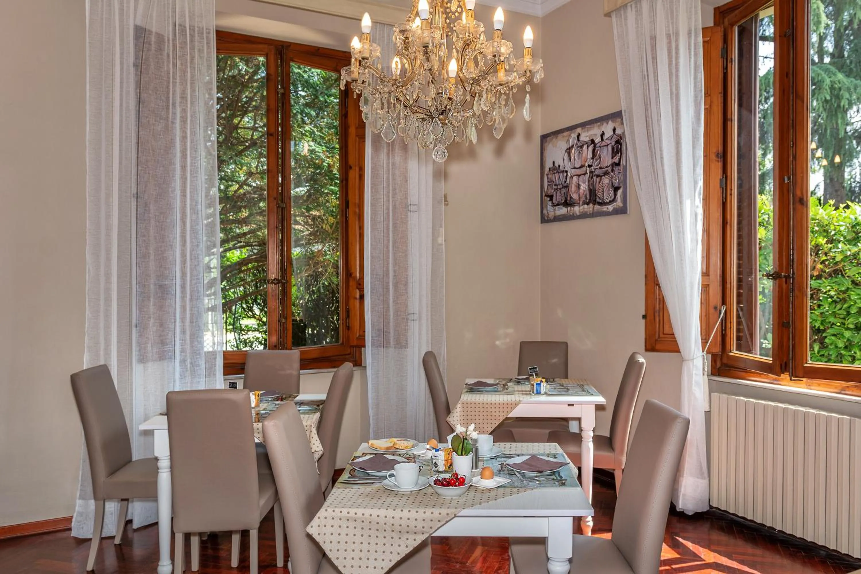 Buffet breakfast in Villa Ricci Suites