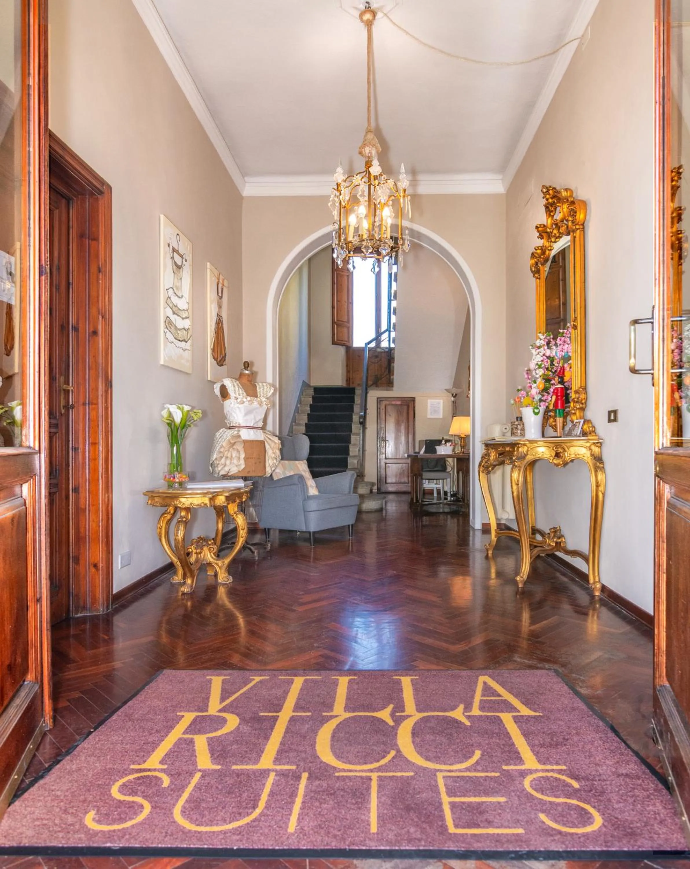Lobby or reception in Villa Ricci Suites