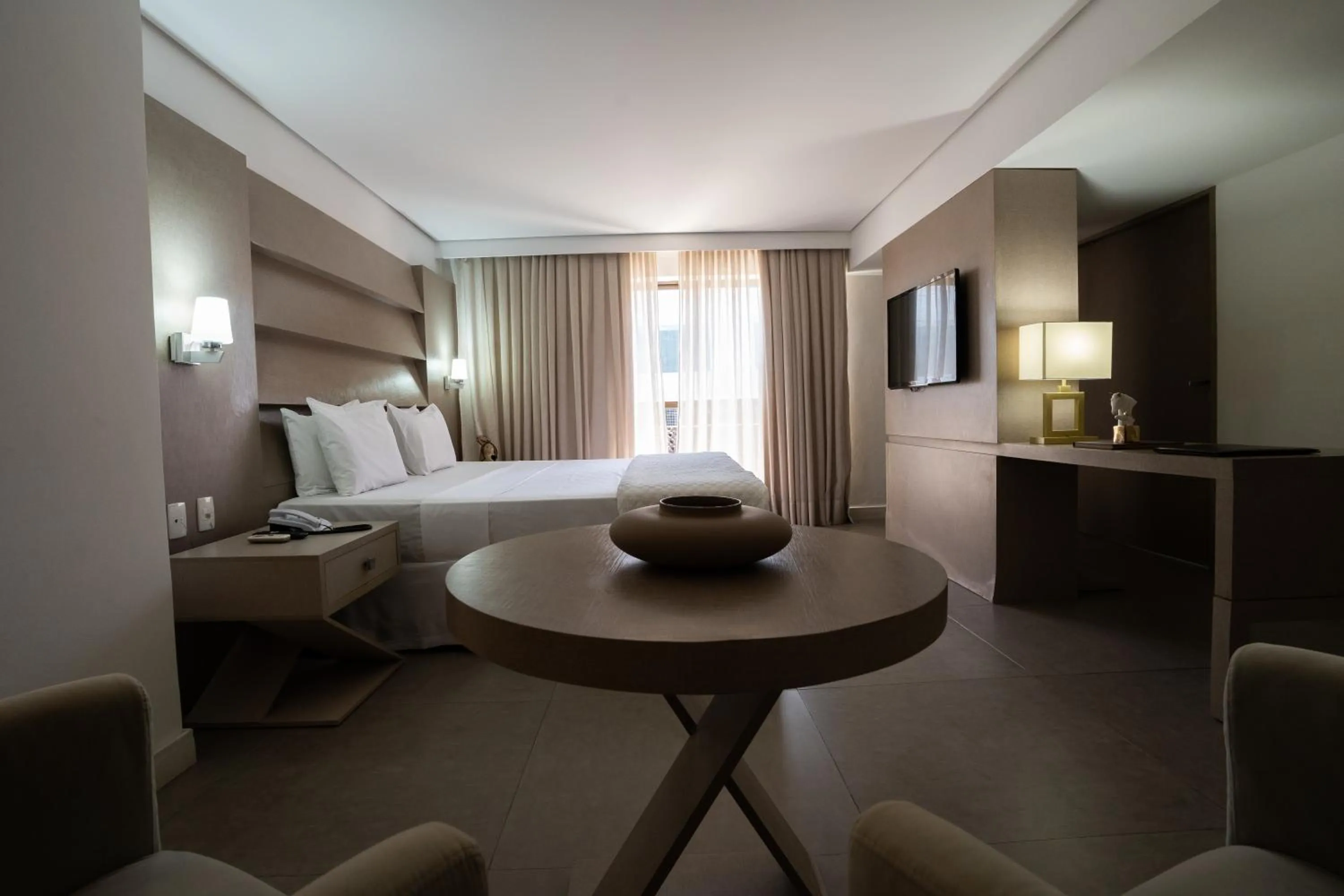 Property building, Bed in Hotel Cabo Branco Atlântico