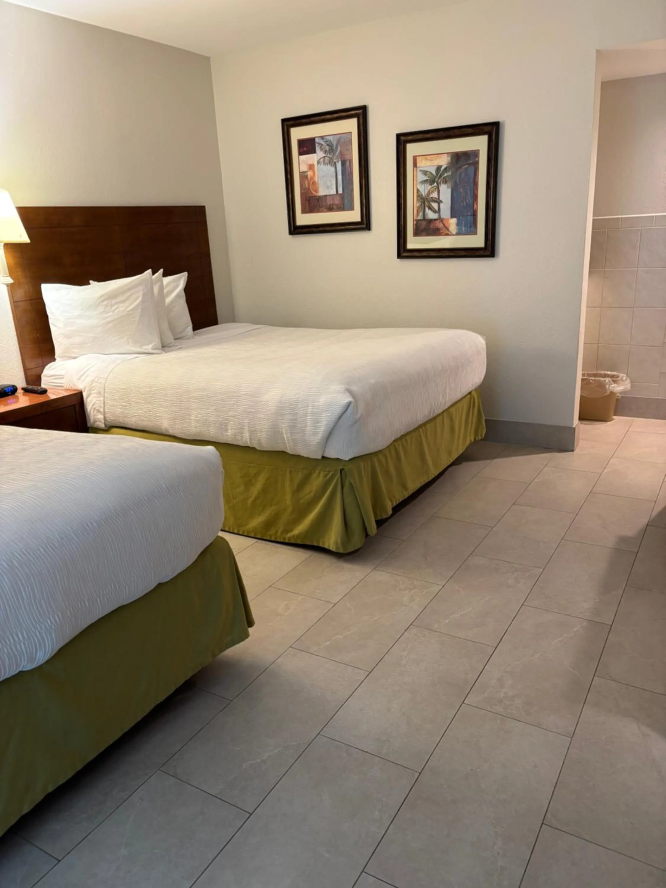 Bed in Gulfview Hotel - On the Beach