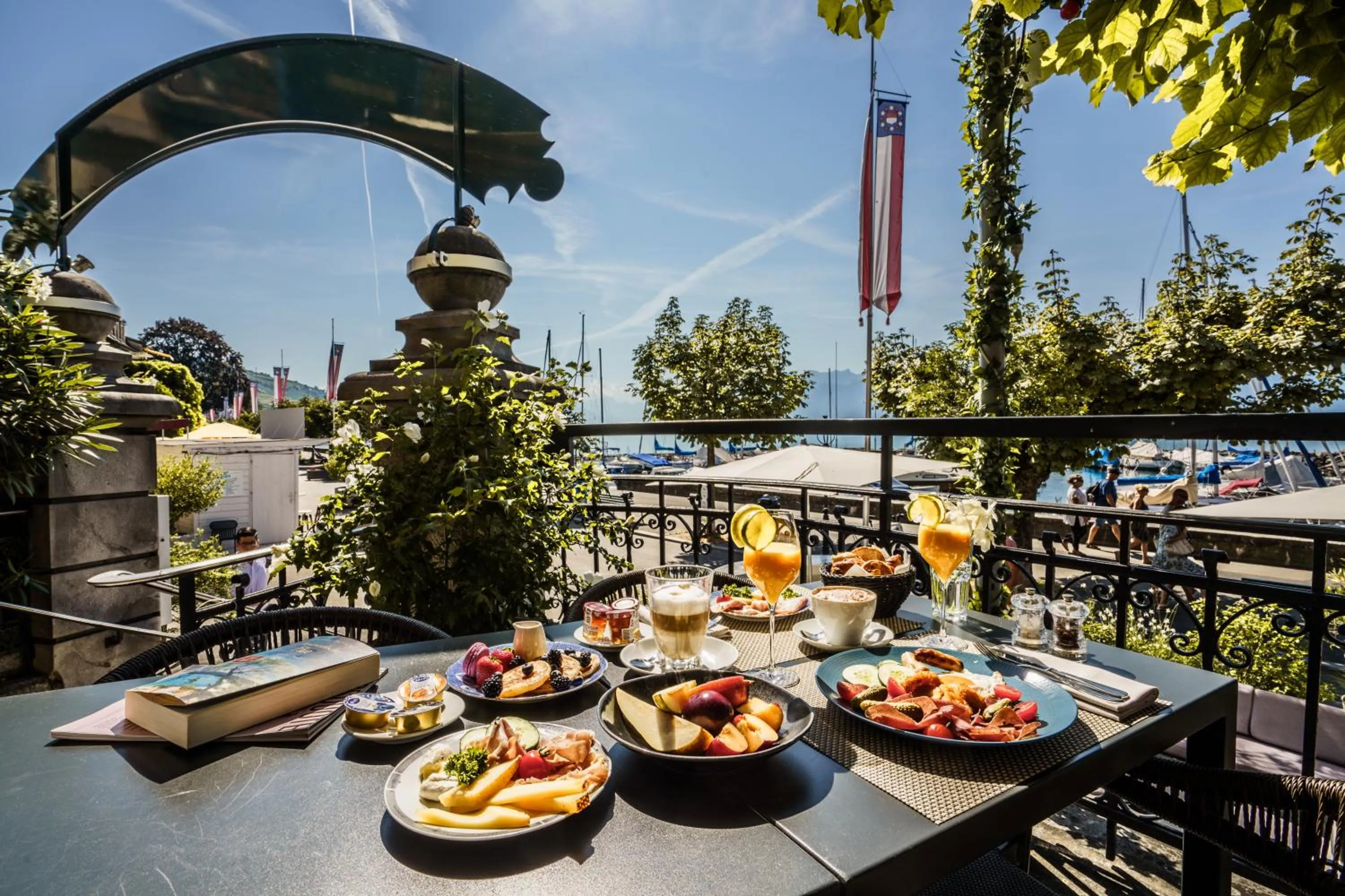 Food and drinks in Rivage Hotel Restaurant Lutry