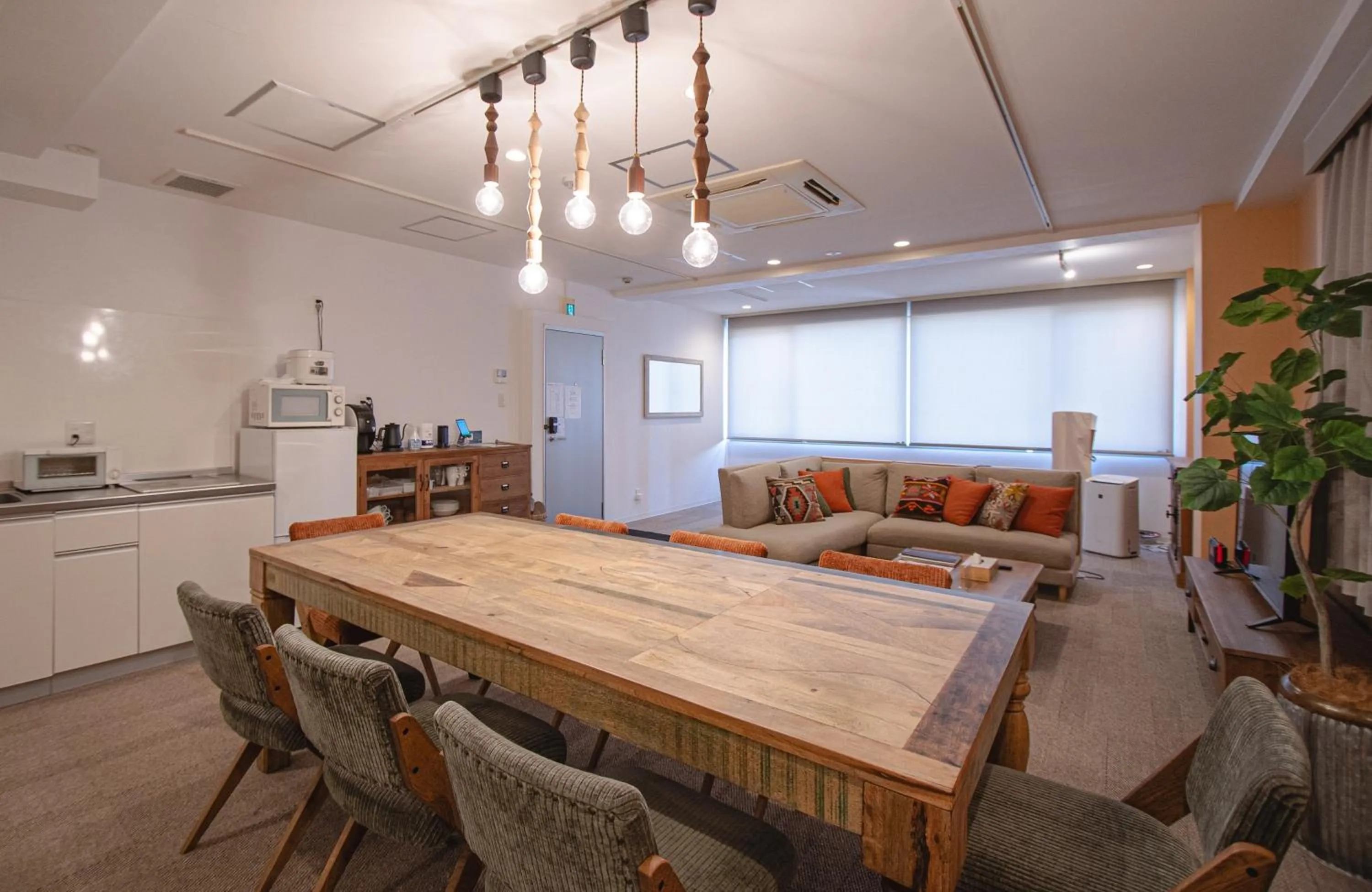 Living room in INOVE VILLA OSAKA -118 sqm , 2 Bedrooms , 7 Double Beds