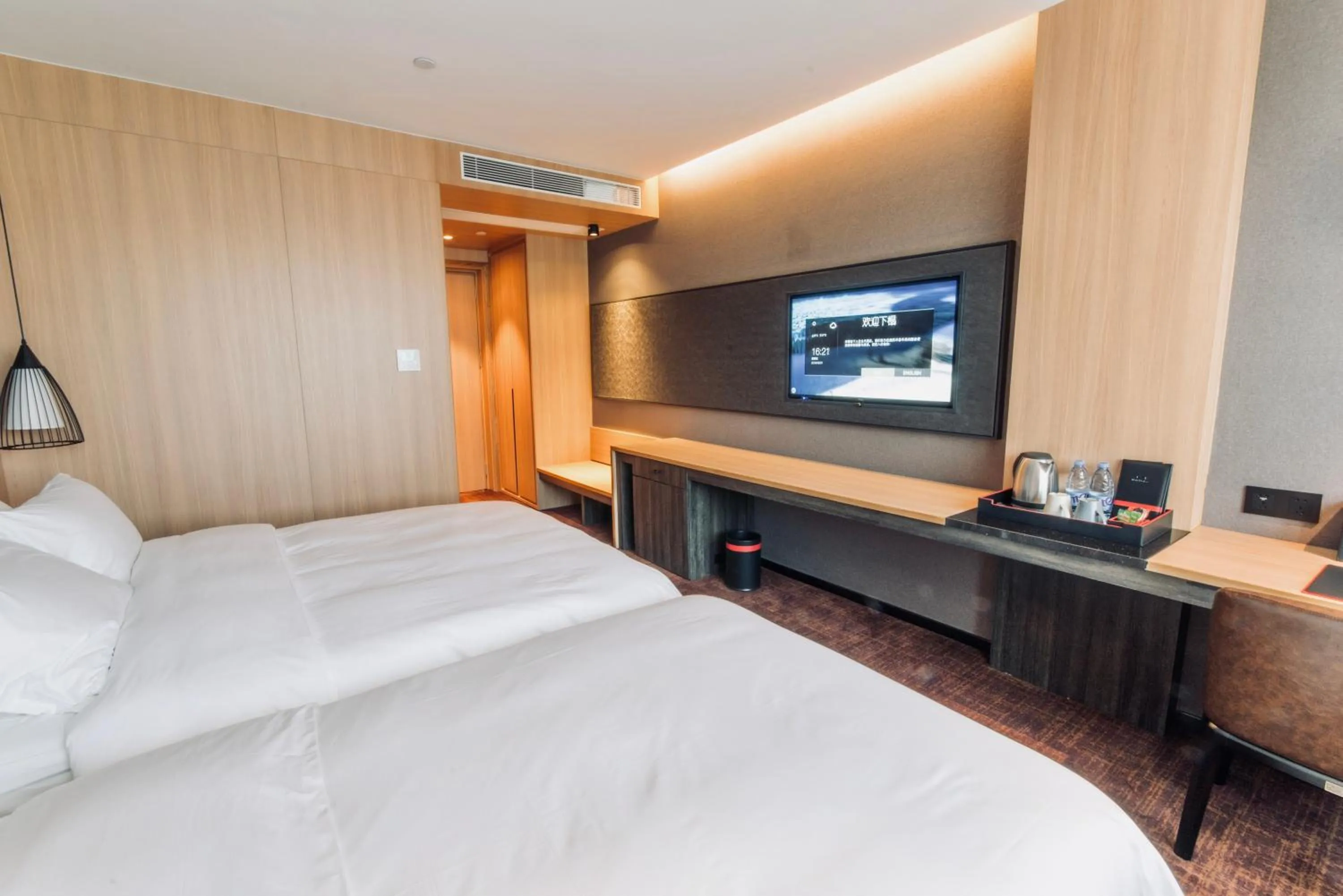 Bed in Hotel Coka Chuansha Metro - Shanghai PVG Airport