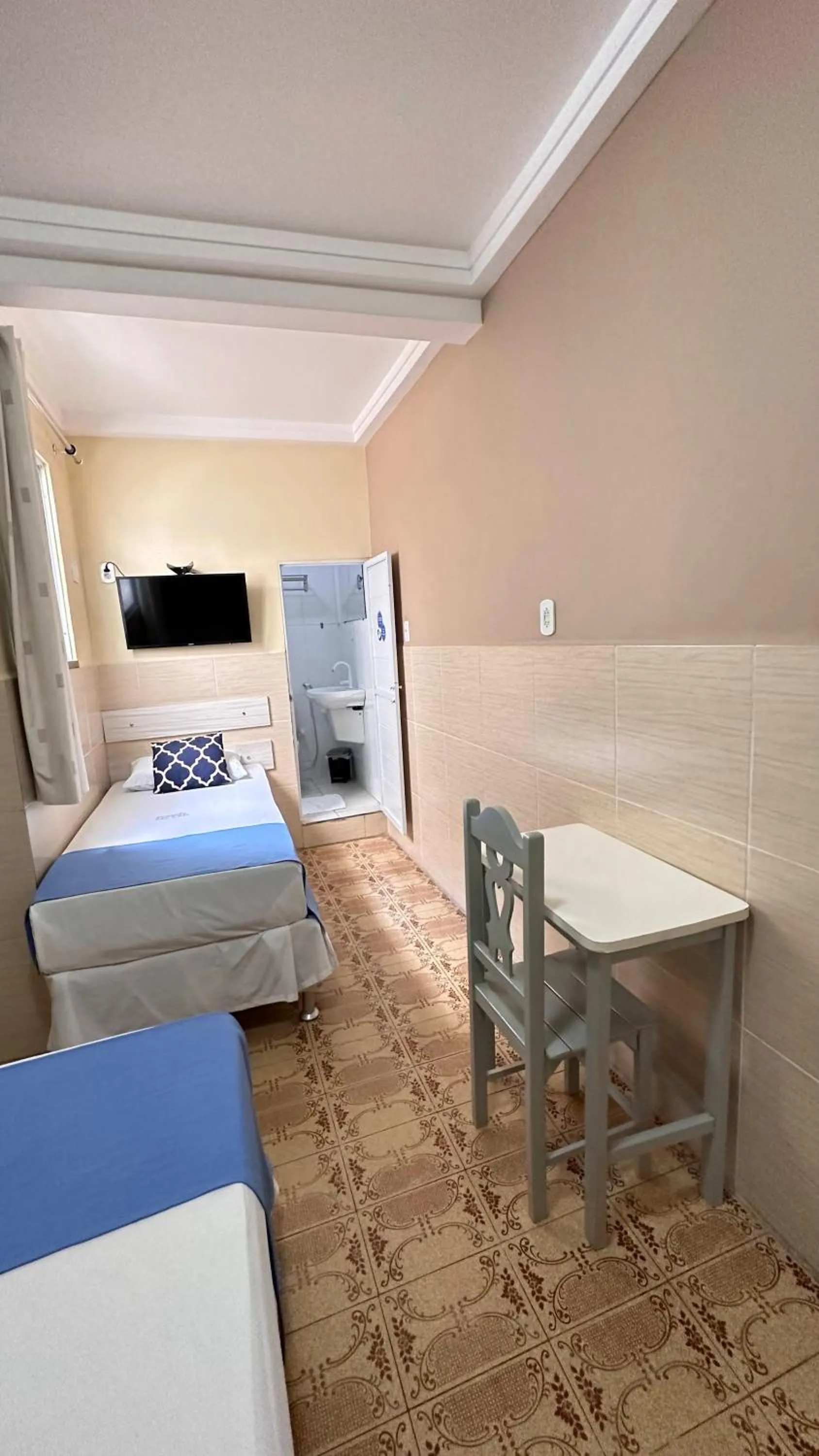 Bed in Pousada São Luiz