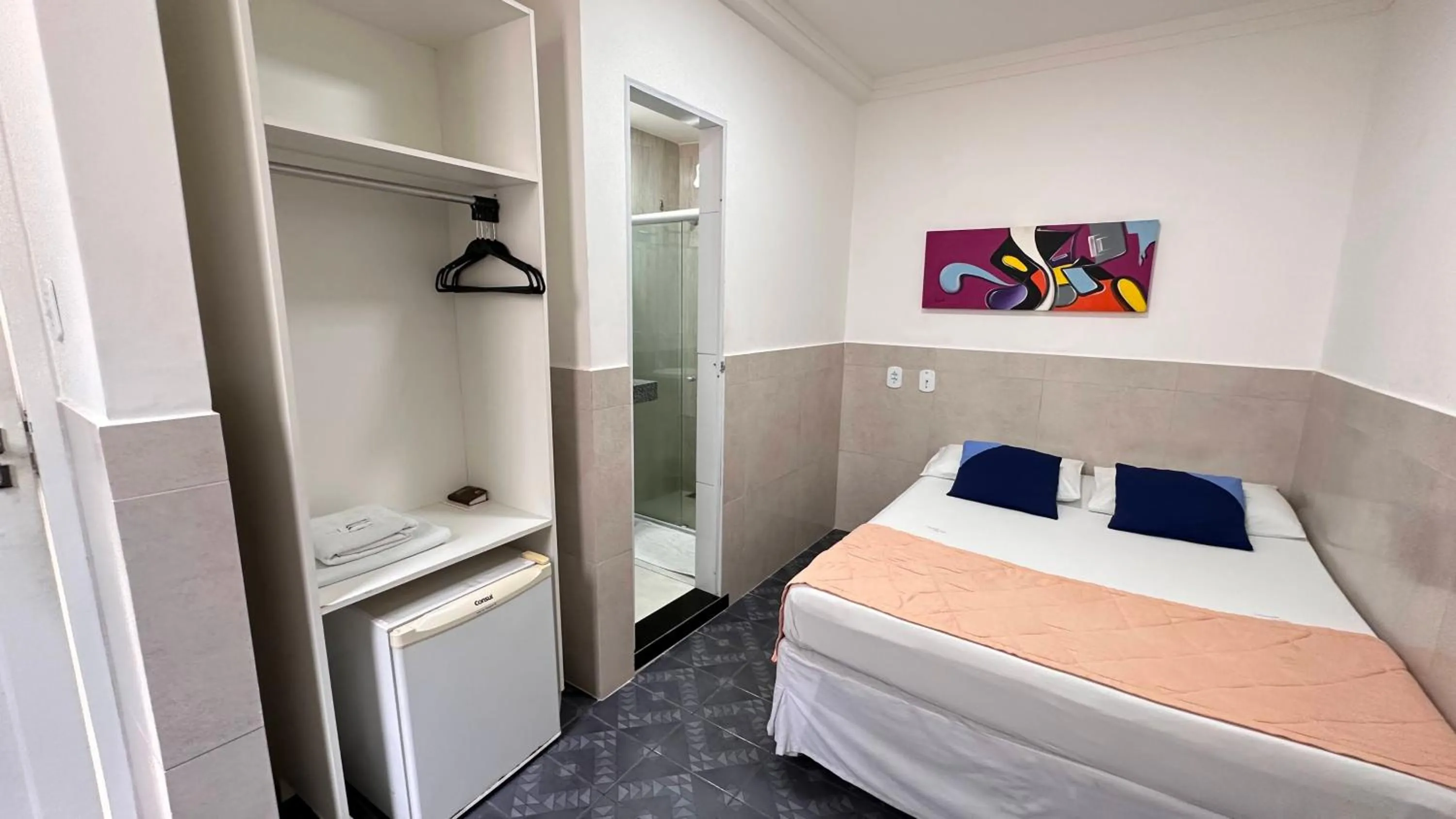 Bed in Pousada São Luiz