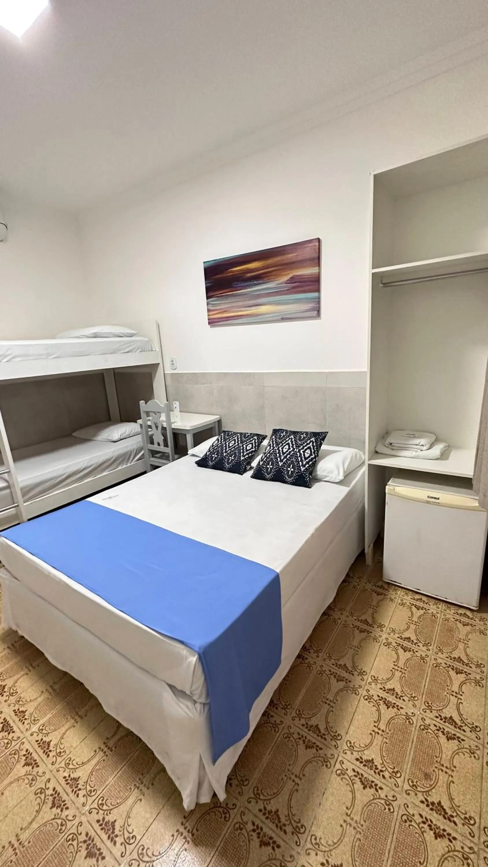 Bed in Pousada São Luiz