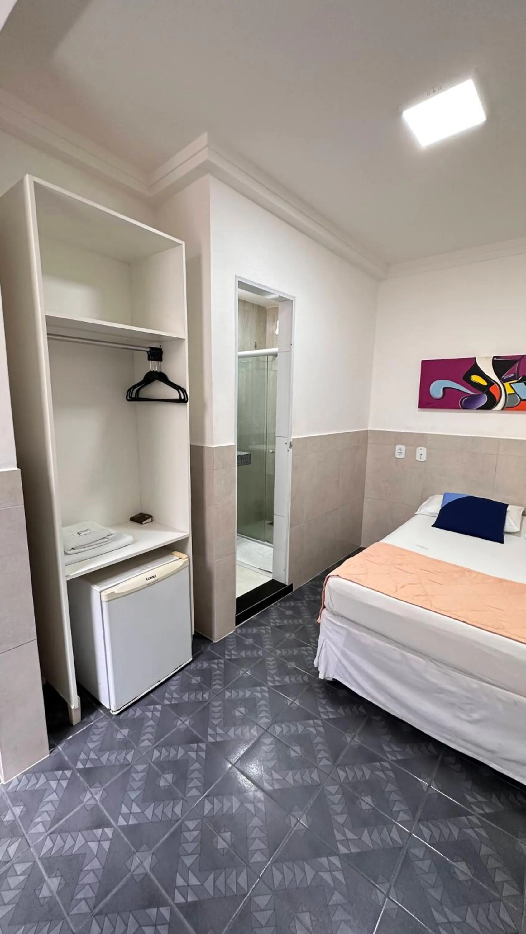 Bed in Pousada São Luiz