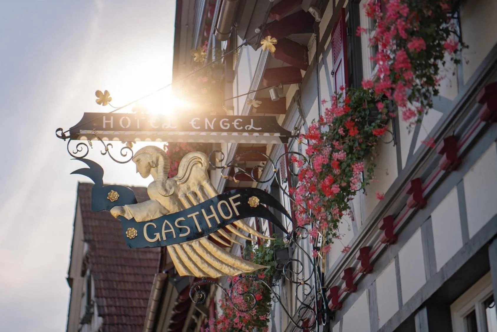 Property logo or sign in Hotel Restaurant Der Engel, Sasbachwalden
