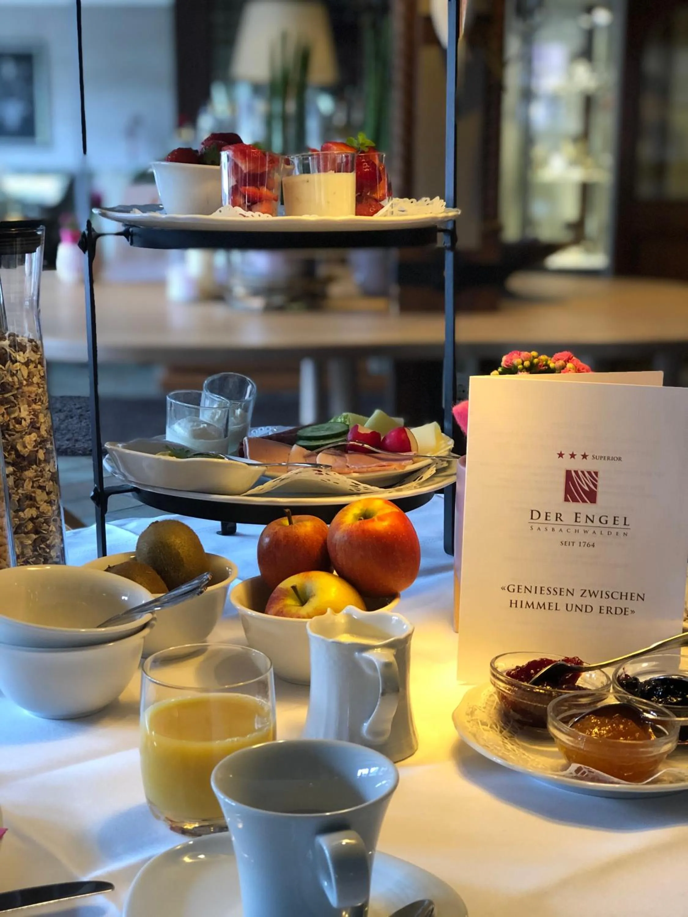 Breakfast in Hotel Restaurant Der Engel, Sasbachwalden