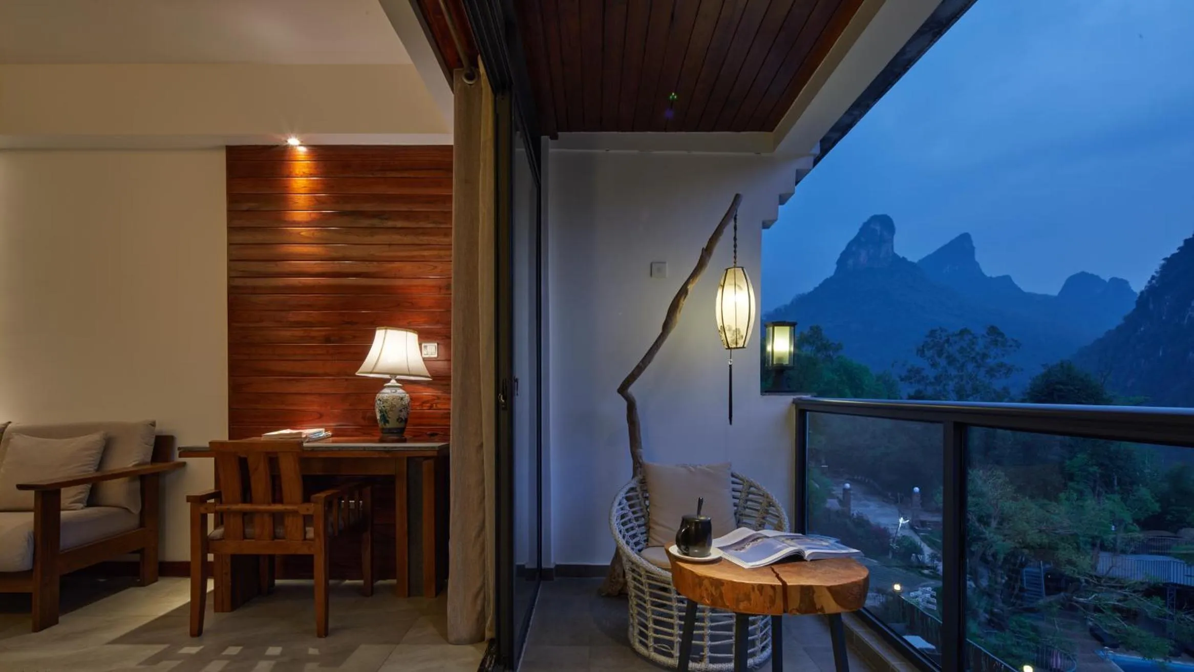 Balcony/Terrace in Li River Resort