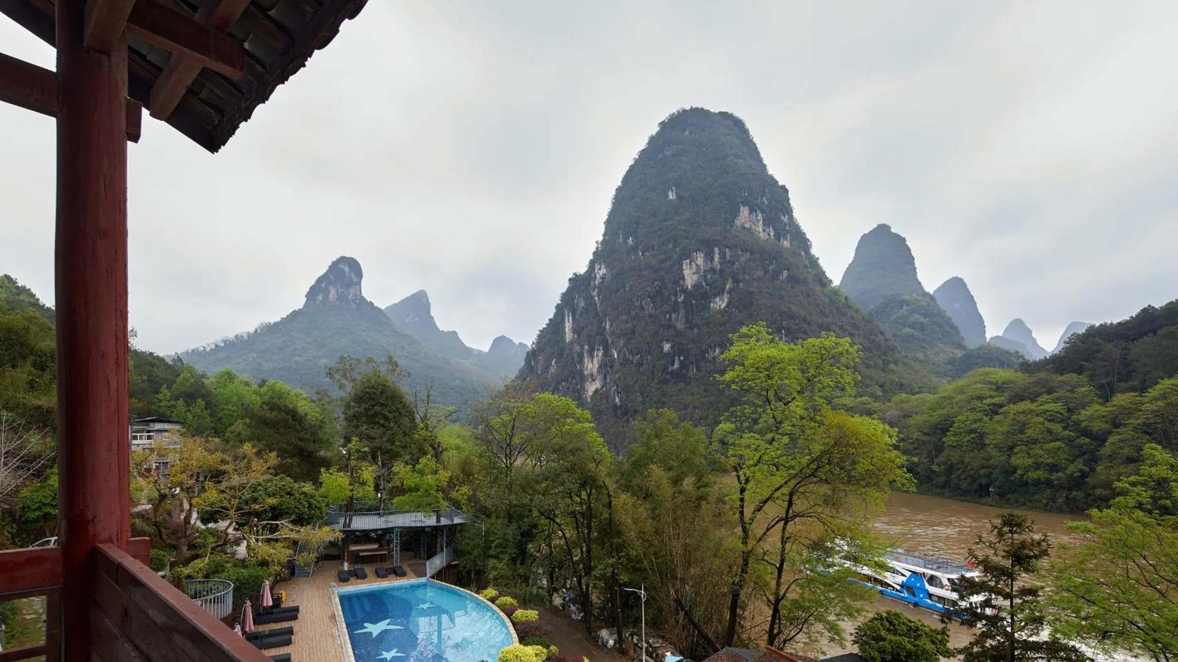Balcony/Terrace in Li River Resort