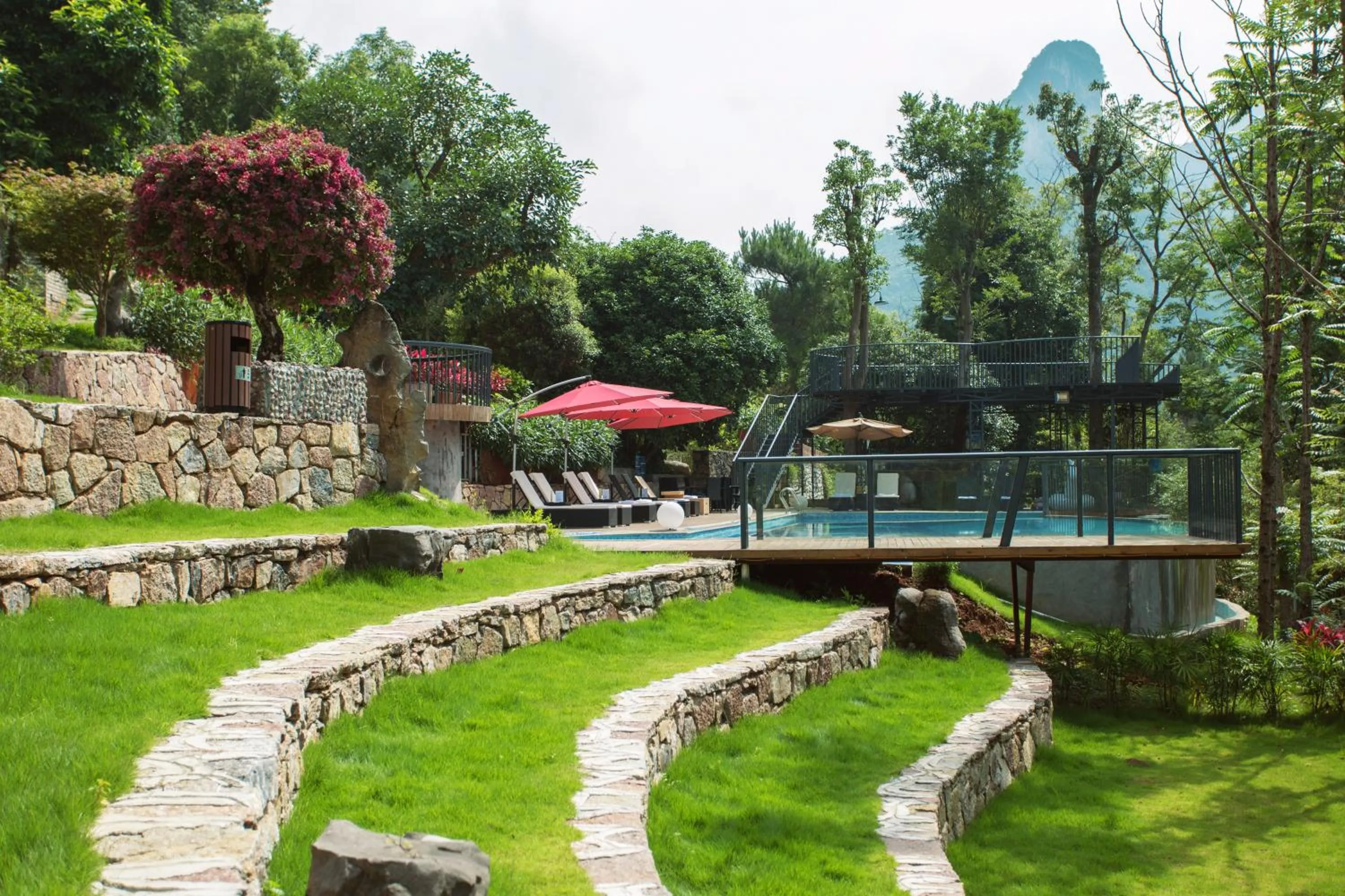 Garden in Li River Resort