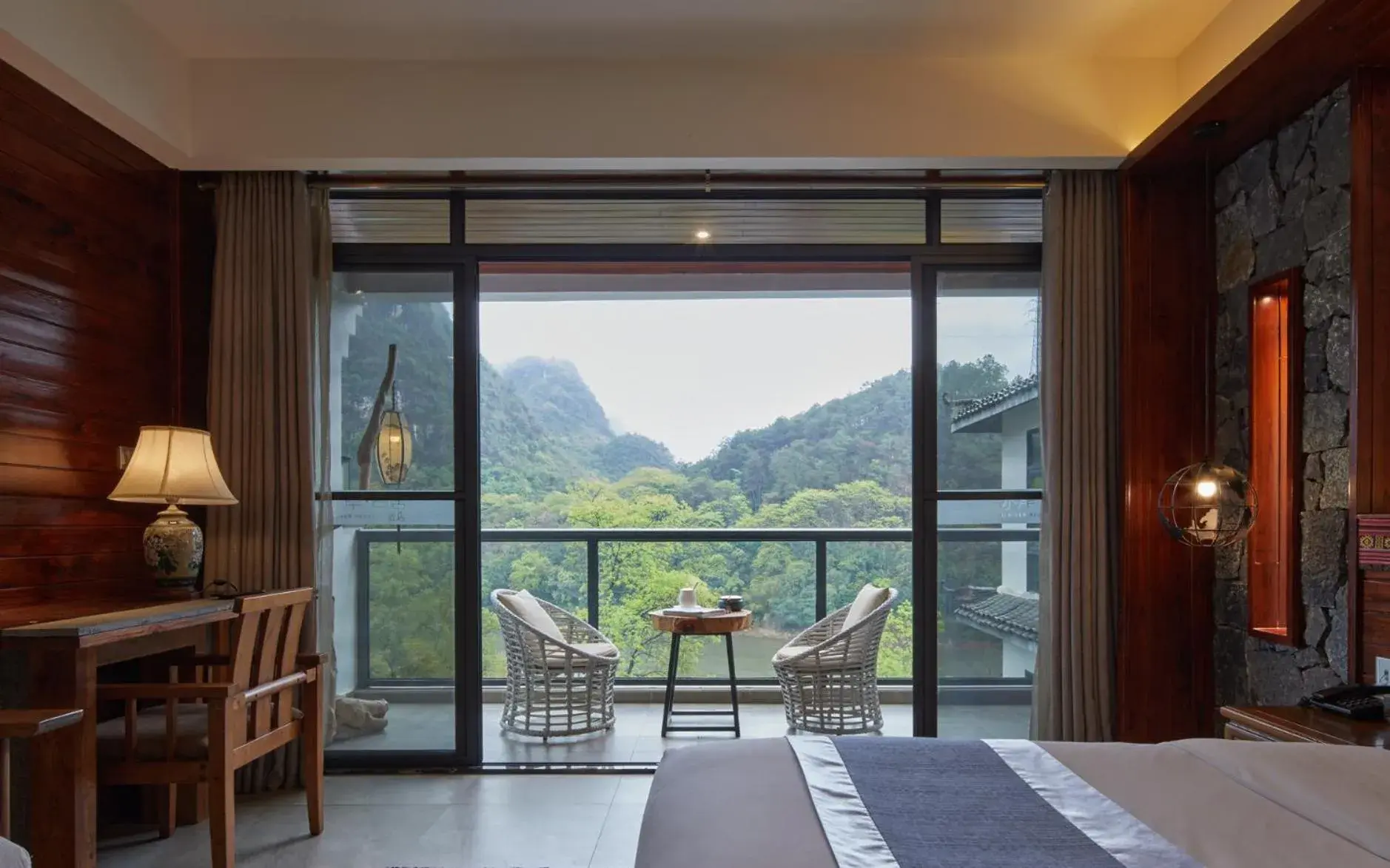 Riverview Balcony Double Room in Li River Resort Riverview Balcony Double Room in Li River Resort