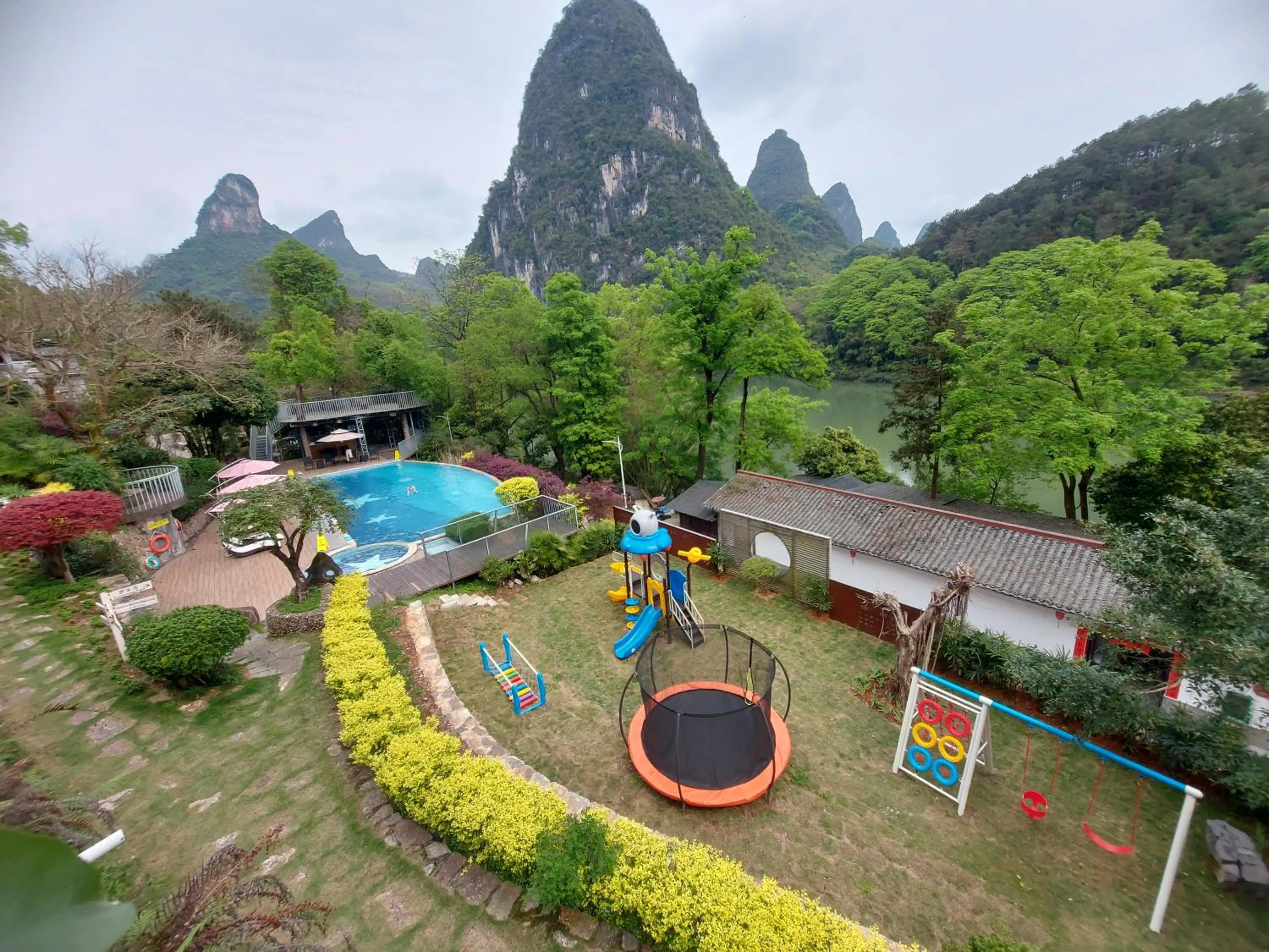 Children play ground in Li River Resort