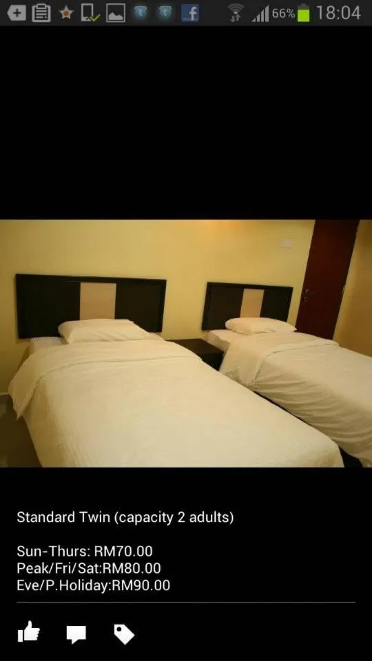 Bed in The Fern Lodge Hotel