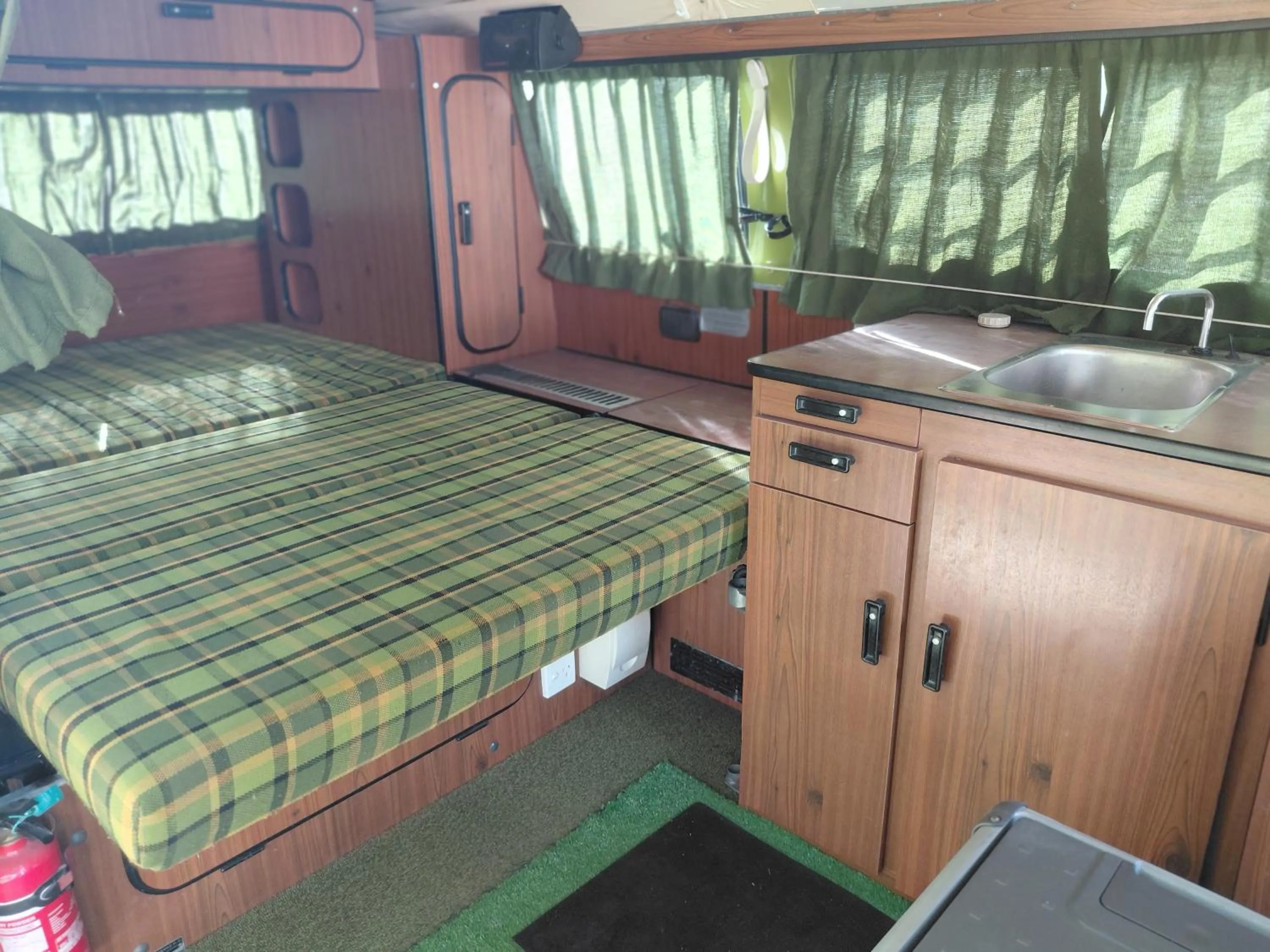 Bed in Te Mata Lodge